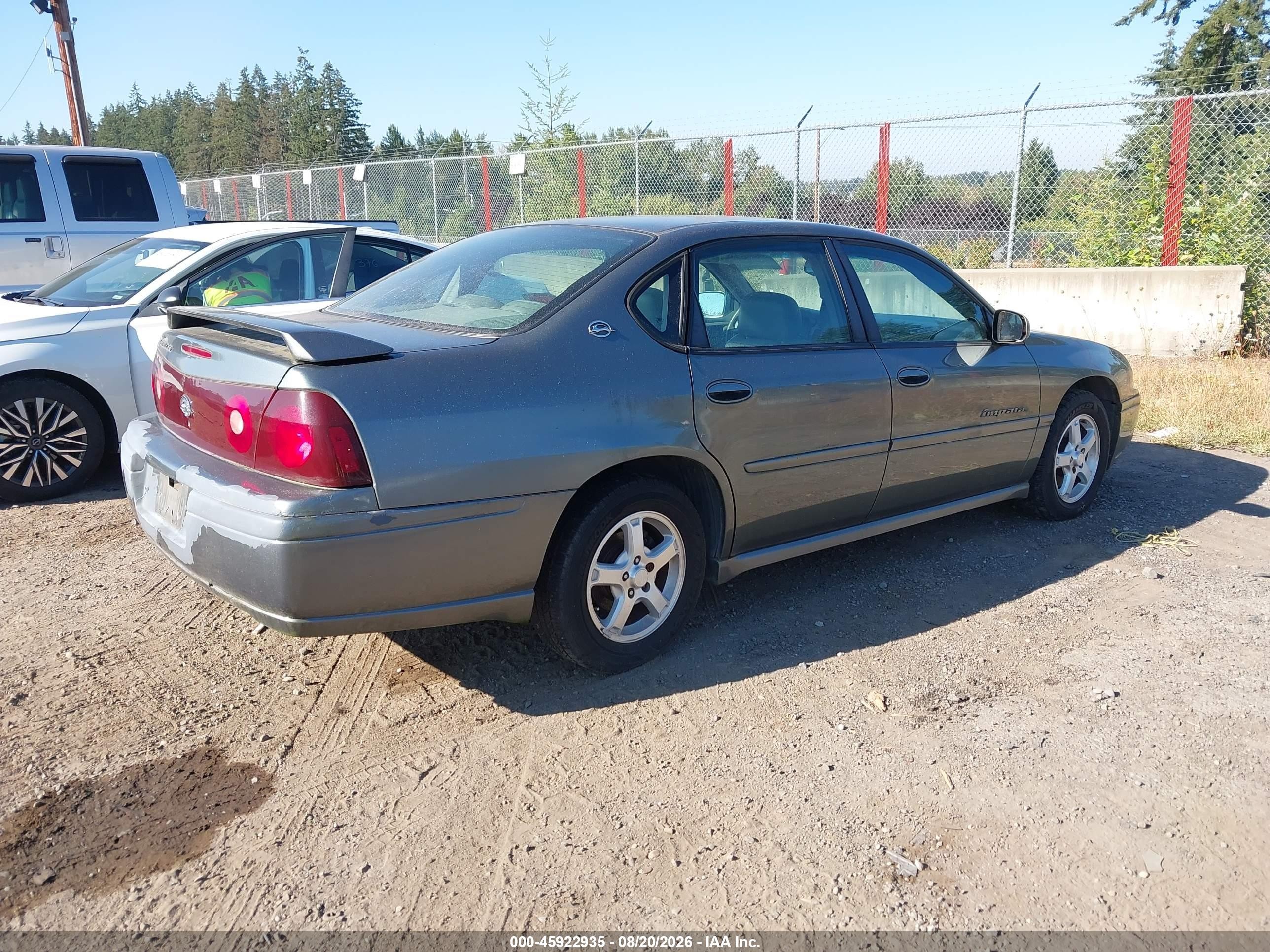 2004 Chevrolet Impala Ls Gray vin: 2G1WH52K649158054