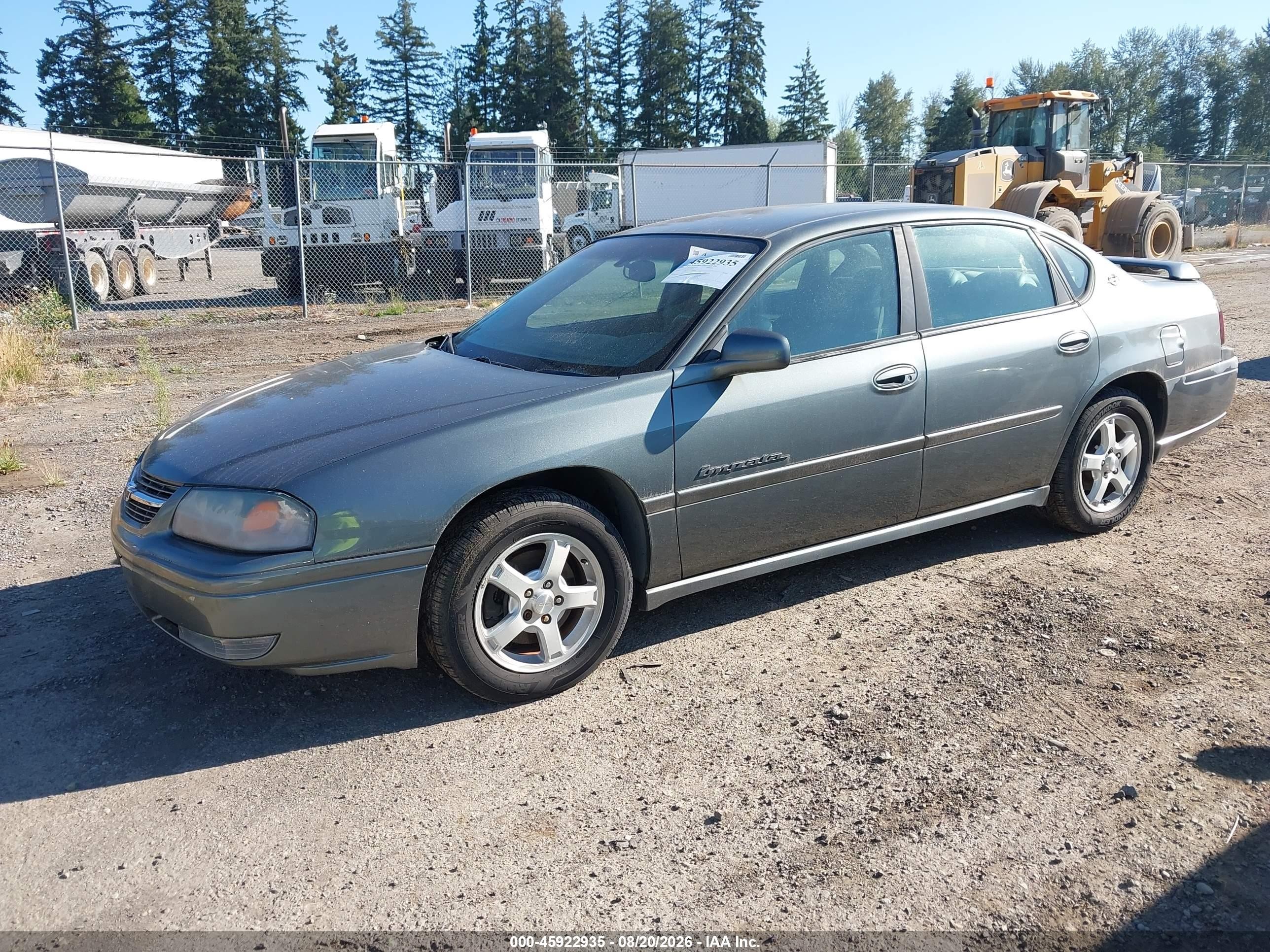 2004 Chevrolet Impala Ls Gray vin: 2G1WH52K649158054