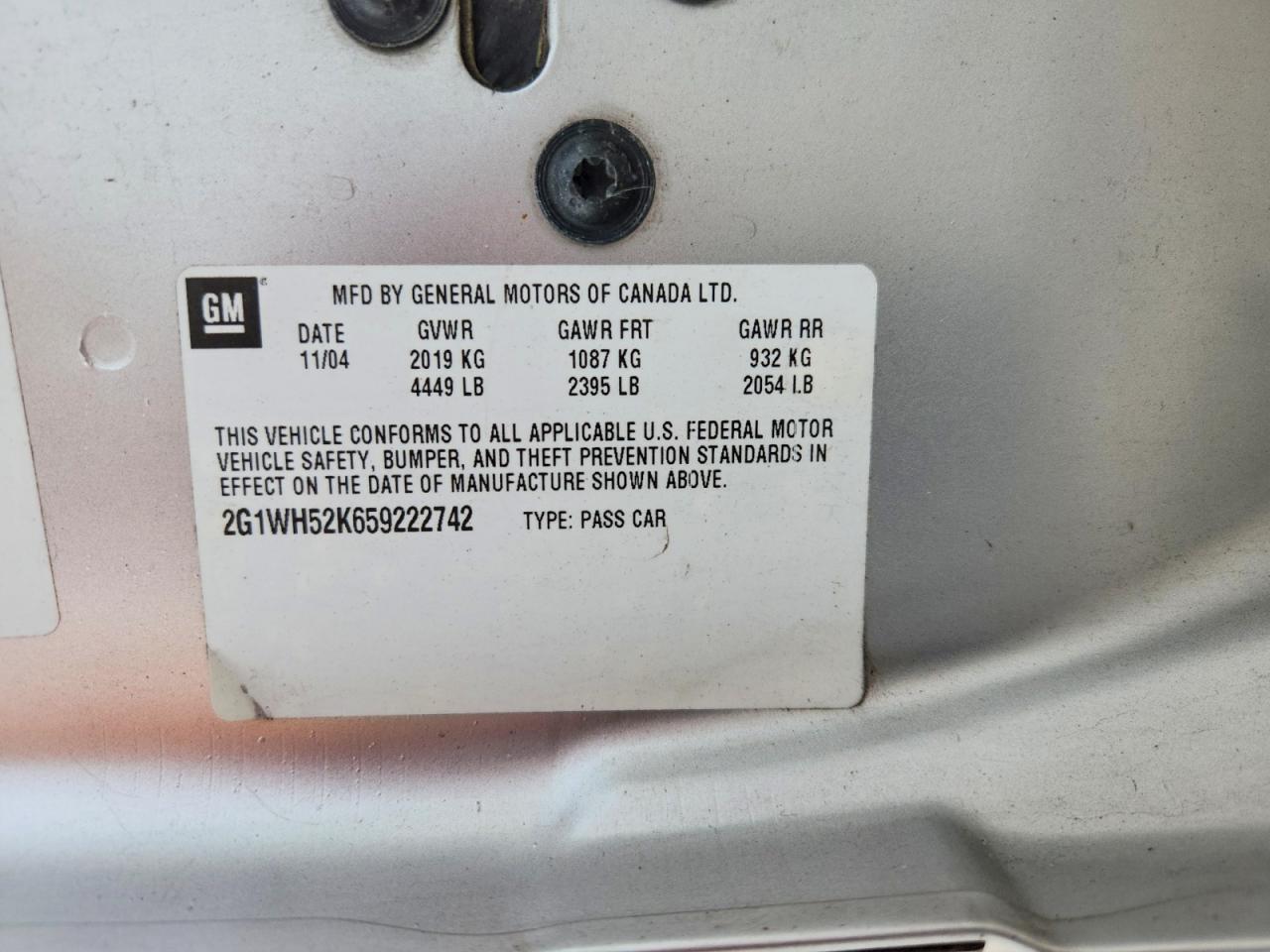 2005 Chevrolet Impala Ls Silver vin: 2G1WH52K659222742