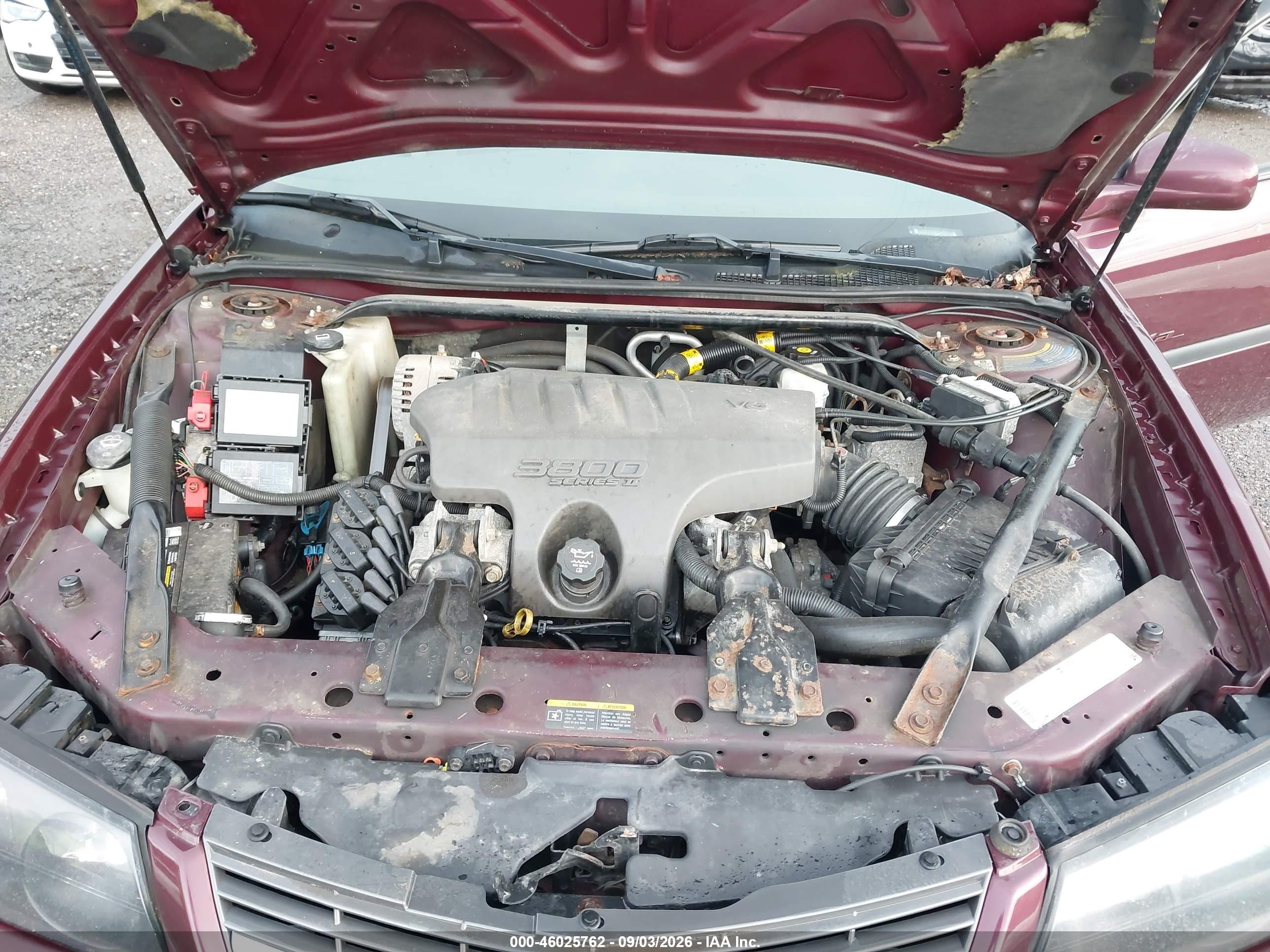 2003 Chevrolet Impala Ls Purple vin: 2G1WH52K739136465