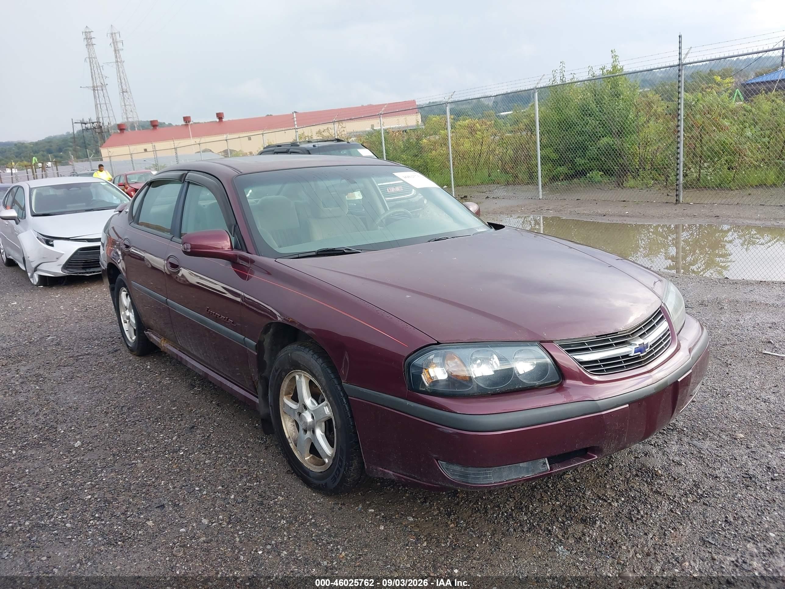 2003 Chevrolet Impala Ls Purple vin: 2G1WH52K739136465