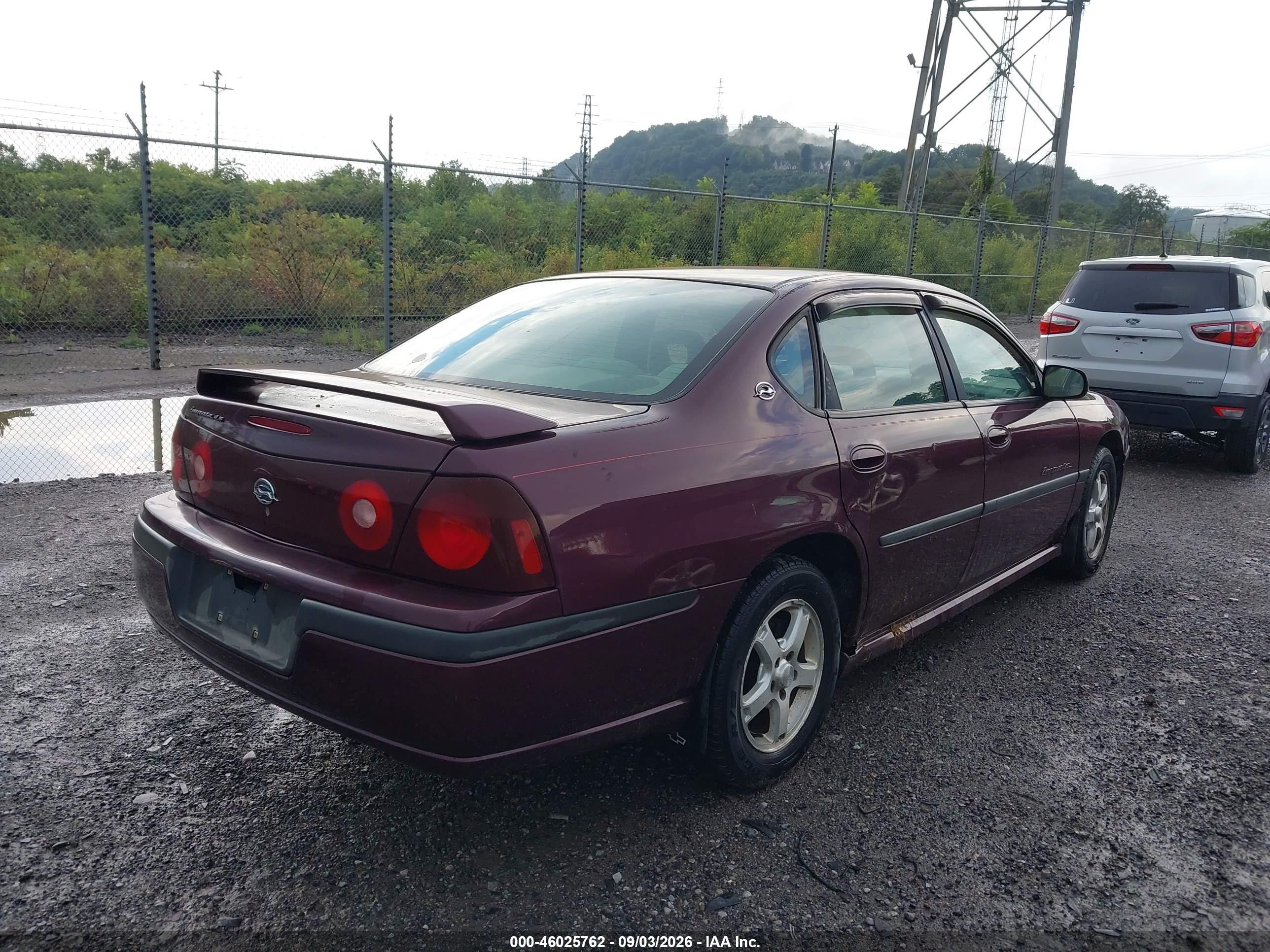 2003 Chevrolet Impala Ls Purple vin: 2G1WH52K739136465