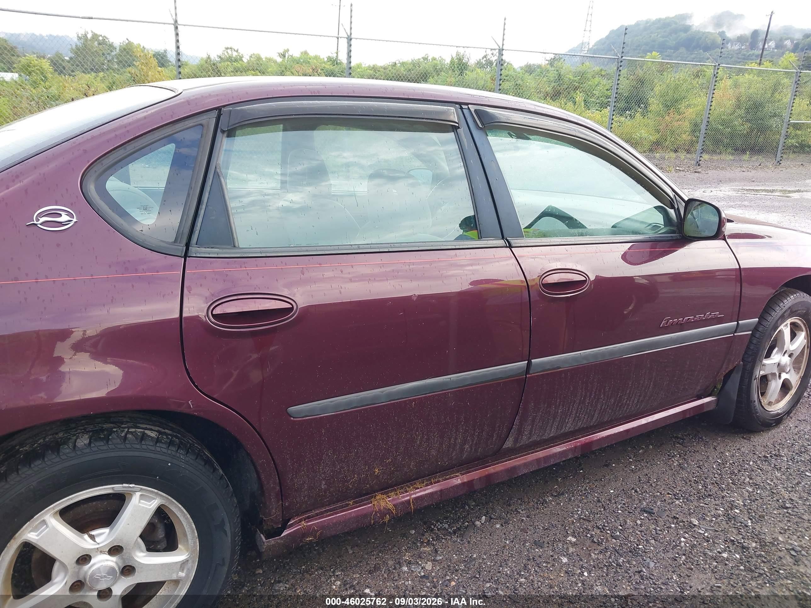 2003 Chevrolet Impala Ls Purple vin: 2G1WH52K739136465