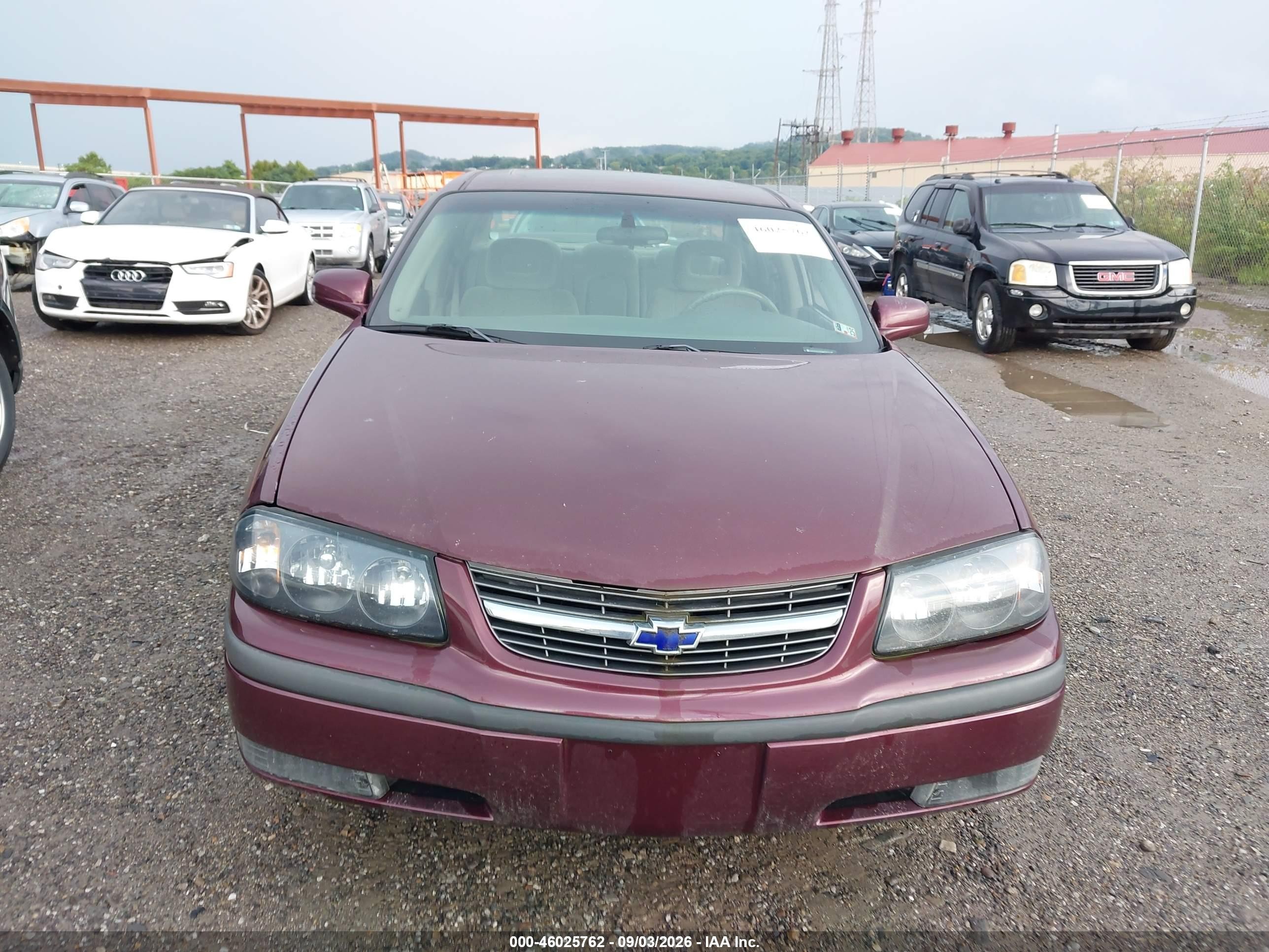 2003 Chevrolet Impala Ls Purple vin: 2G1WH52K739136465