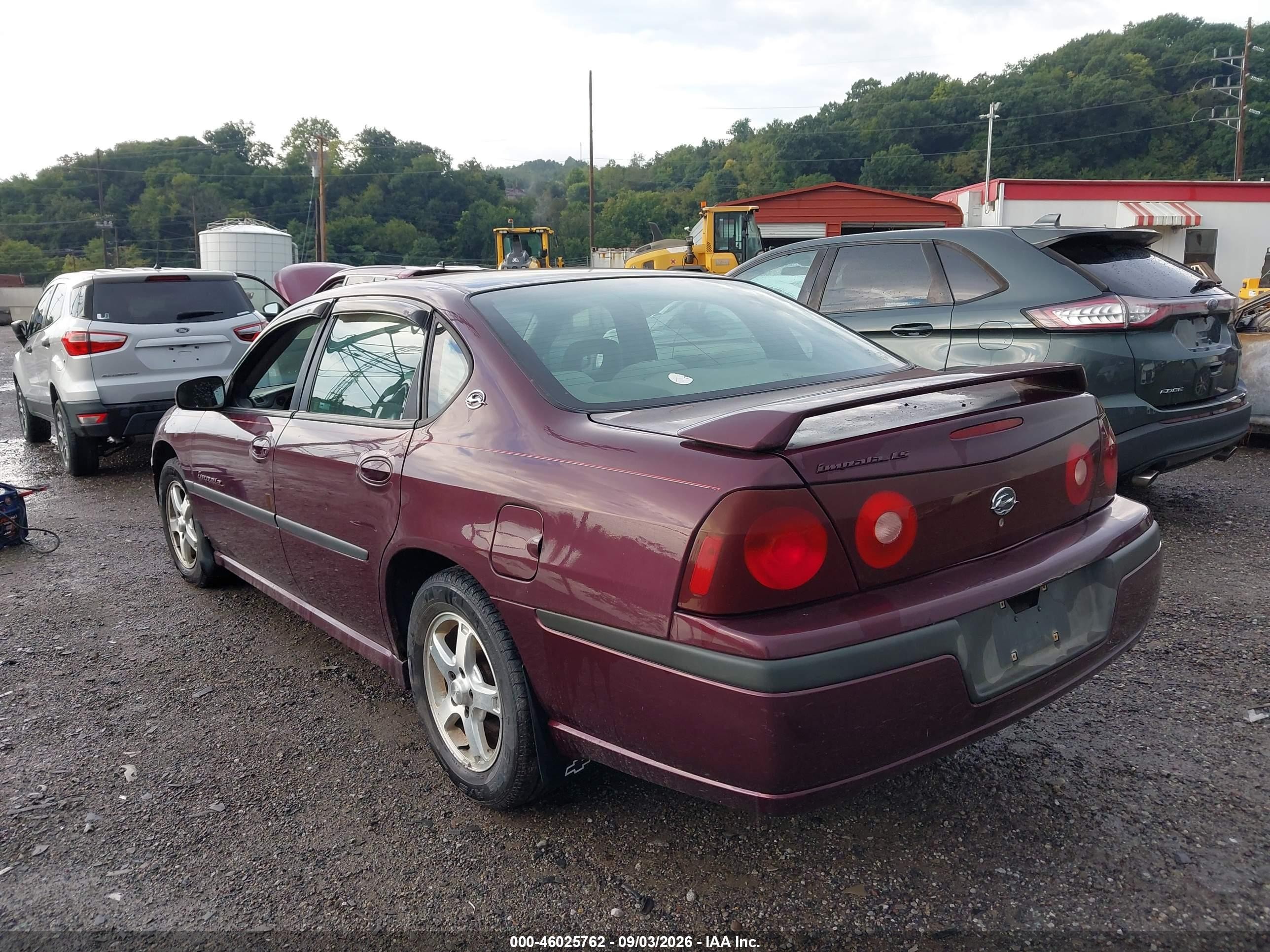 2003 Chevrolet Impala Ls Purple vin: 2G1WH52K739136465
