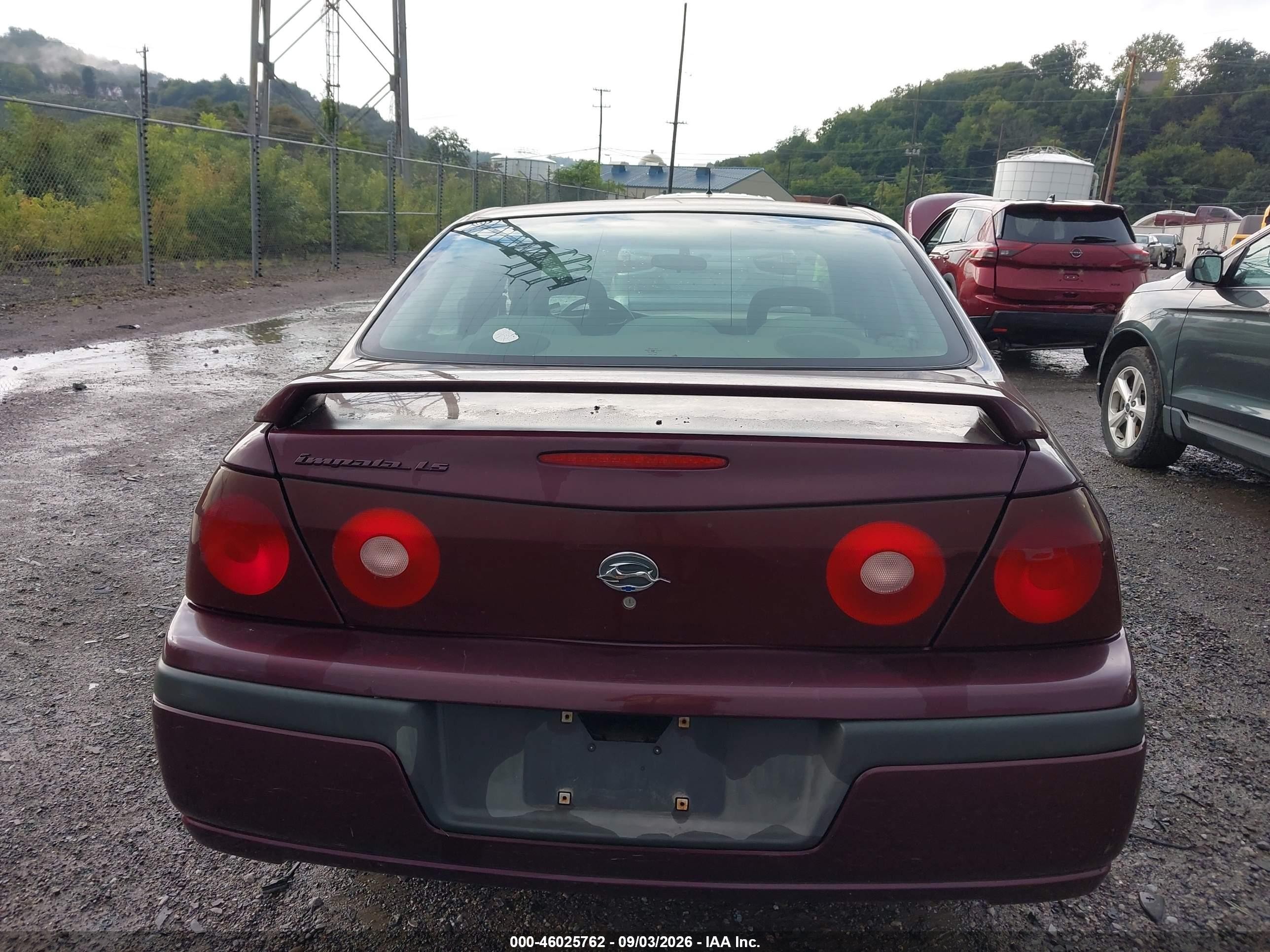 2003 Chevrolet Impala Ls Purple vin: 2G1WH52K739136465
