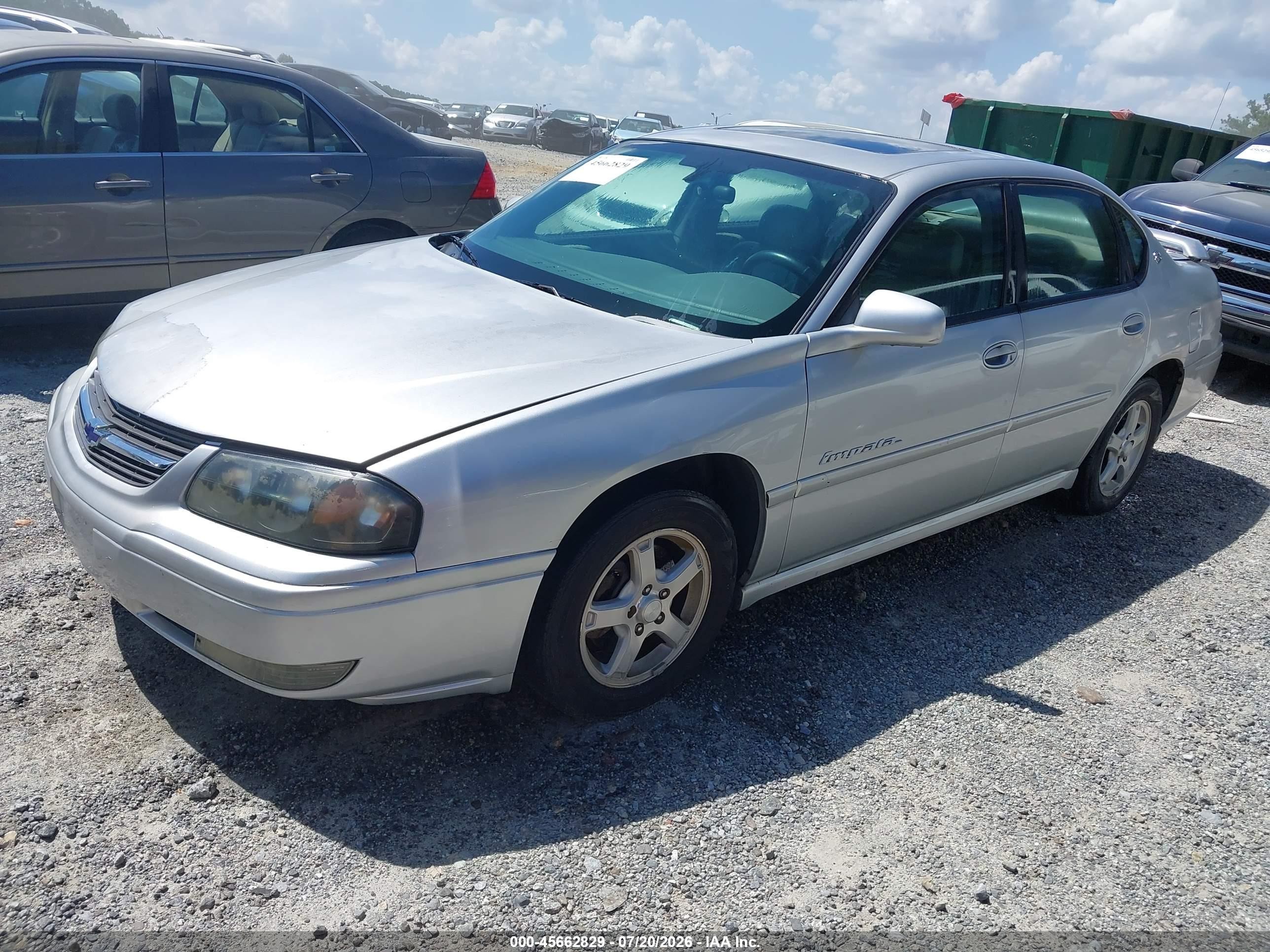2004 Chevrolet Impala Ls Silver vin: 2G1WH52K749415058