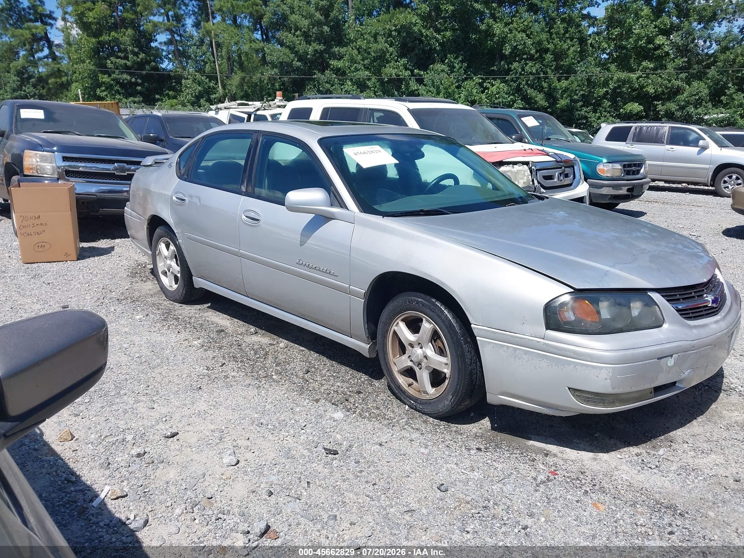 2004 Chevrolet Impala Ls Silver vin: 2G1WH52K749415058