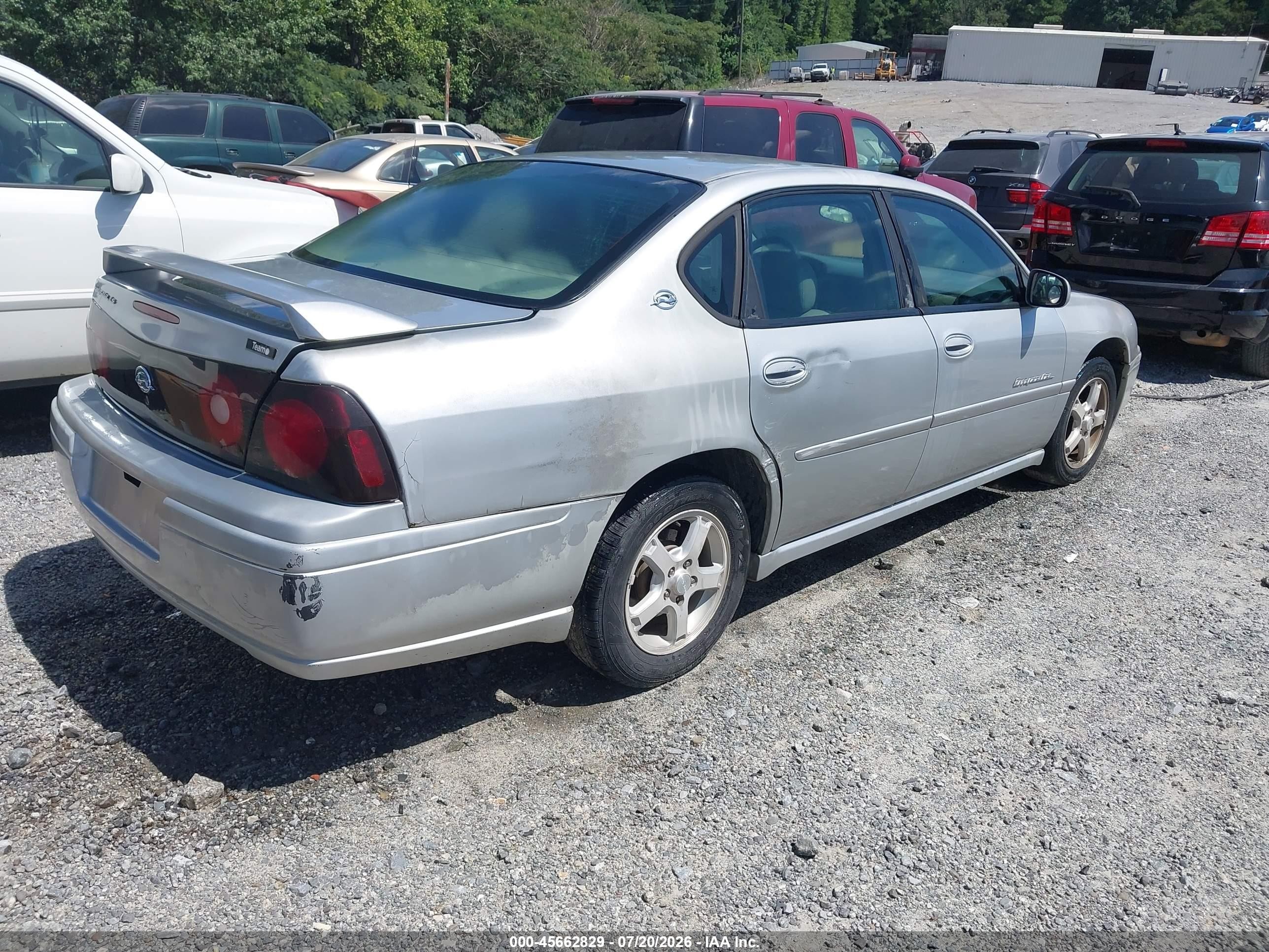 2004 Chevrolet Impala Ls Silver vin: 2G1WH52K749415058
