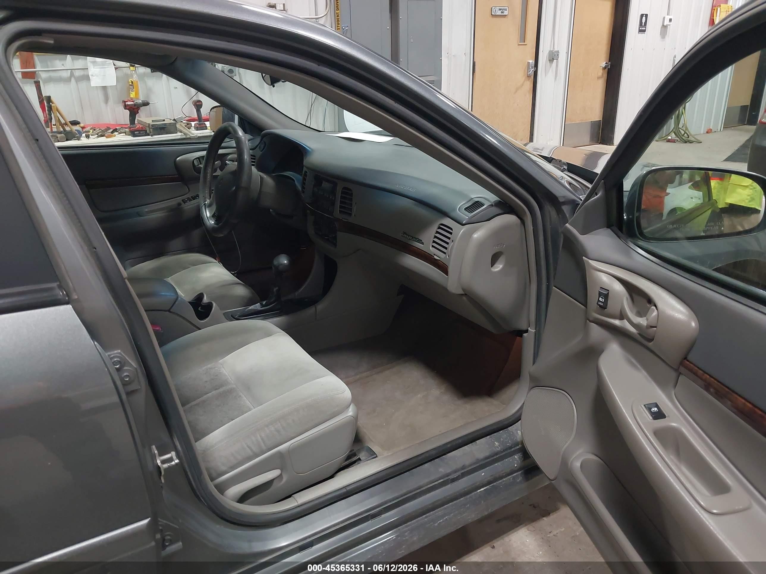 2005 Chevrolet Impala Ls Серый vin: 2G1WH52K759282318