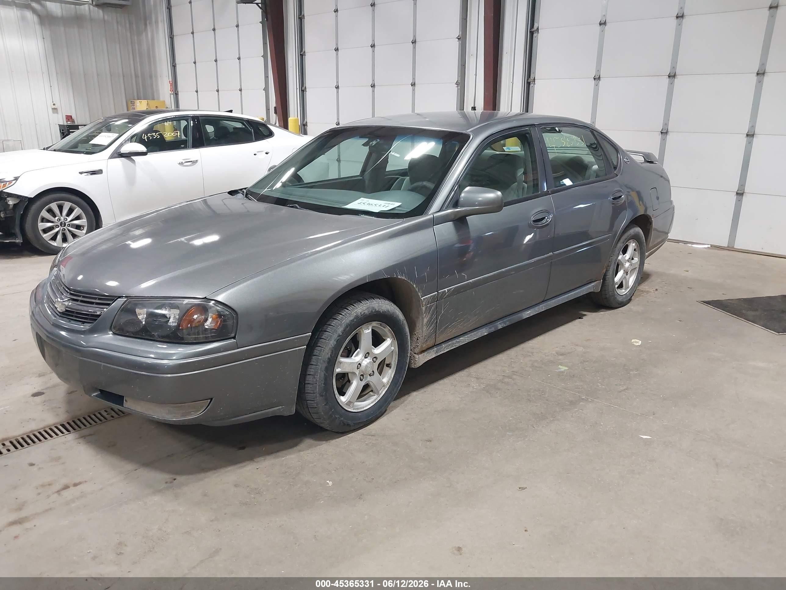2005 Chevrolet Impala Ls Серый vin: 2G1WH52K759282318