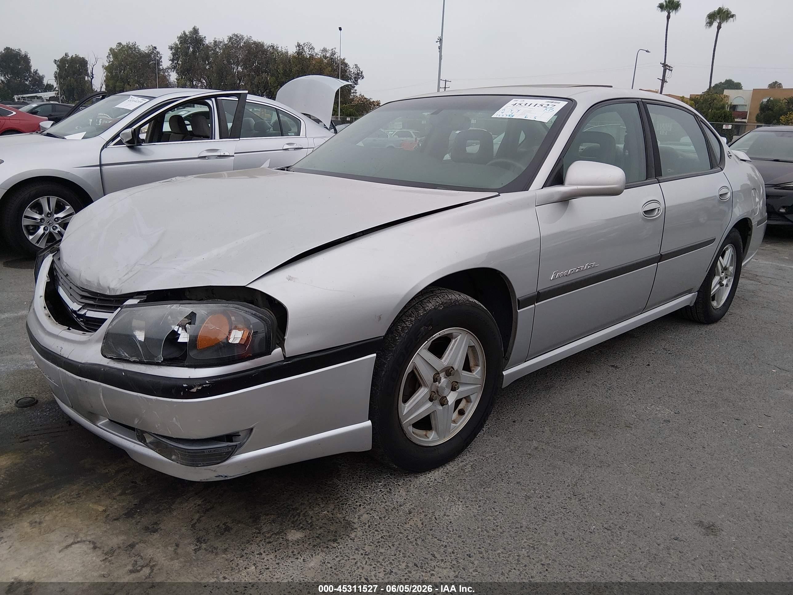 2003 Chevrolet Impala Ls Silver vin: 2G1WH52K839333466