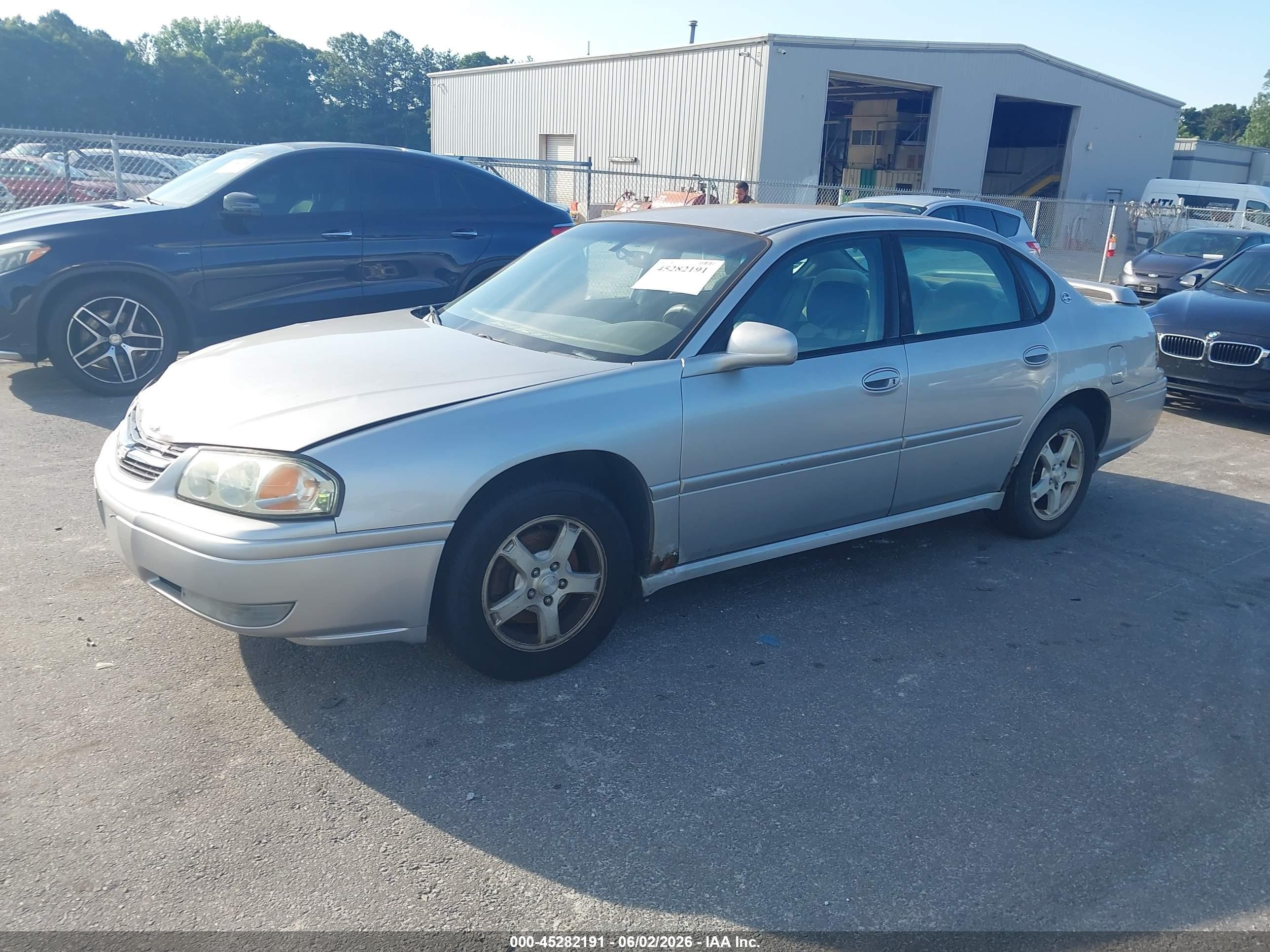 2005 Chevrolet Impala Ls Gray vin: 2G1WH52K859235993