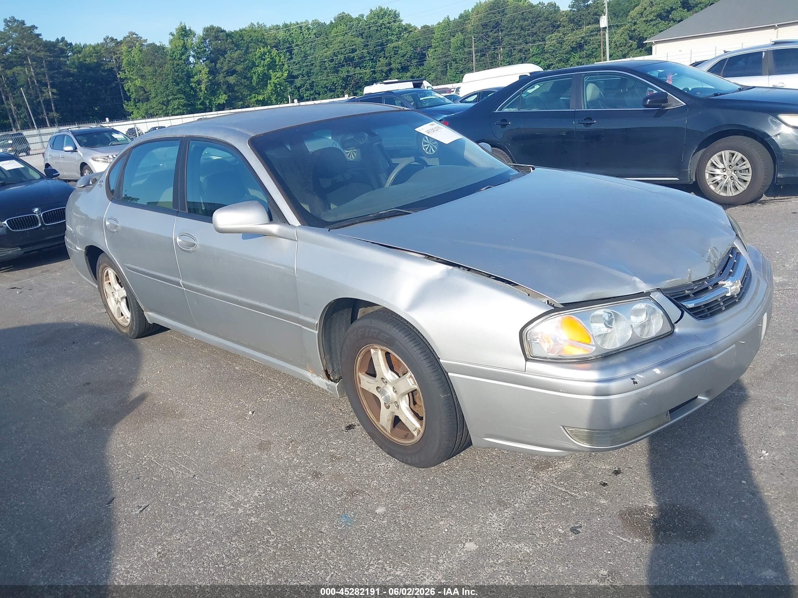 2005 Chevrolet Impala Ls Gray vin: 2G1WH52K859235993