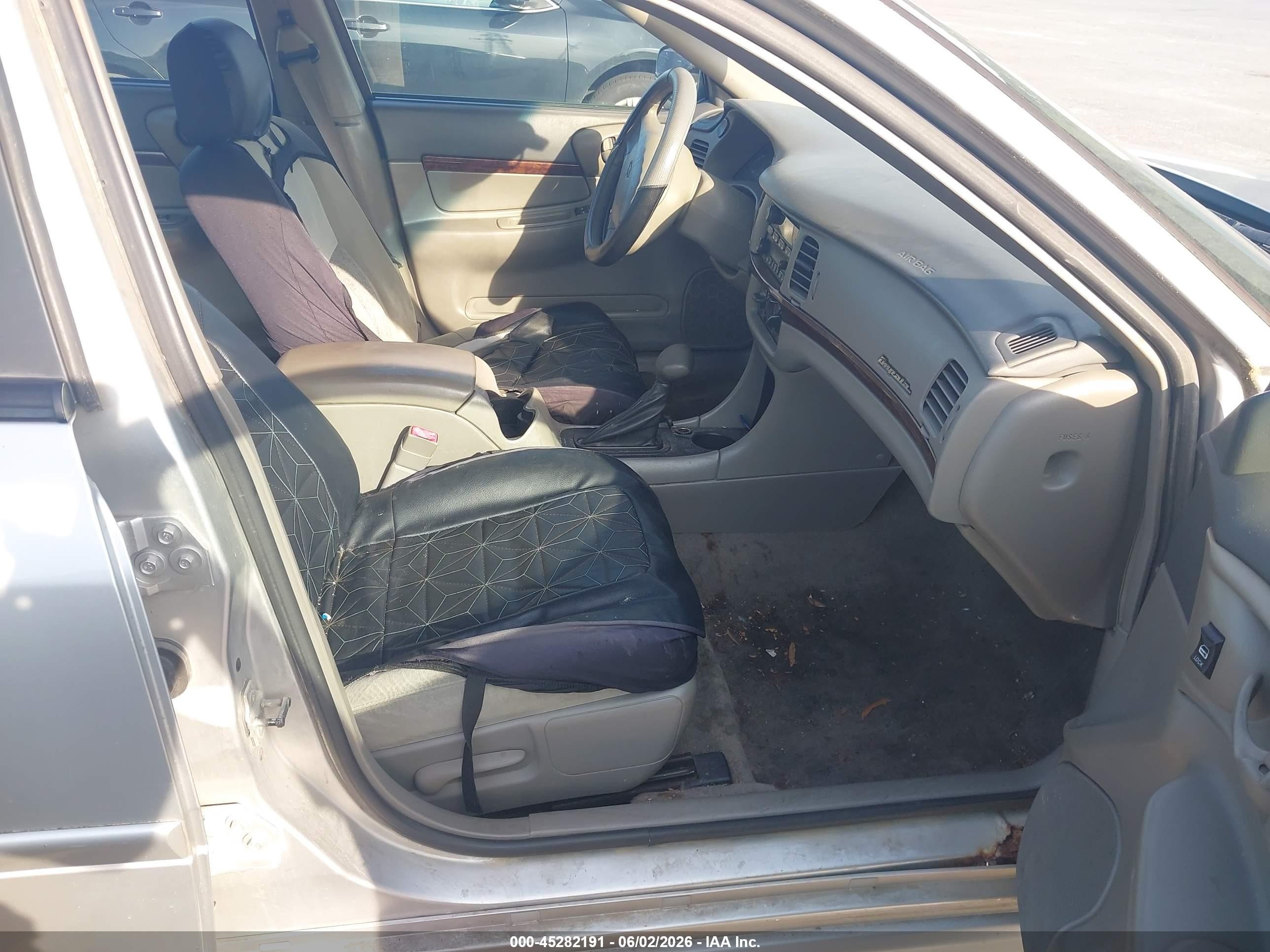 2005 Chevrolet Impala Ls Gray vin: 2G1WH52K859235993