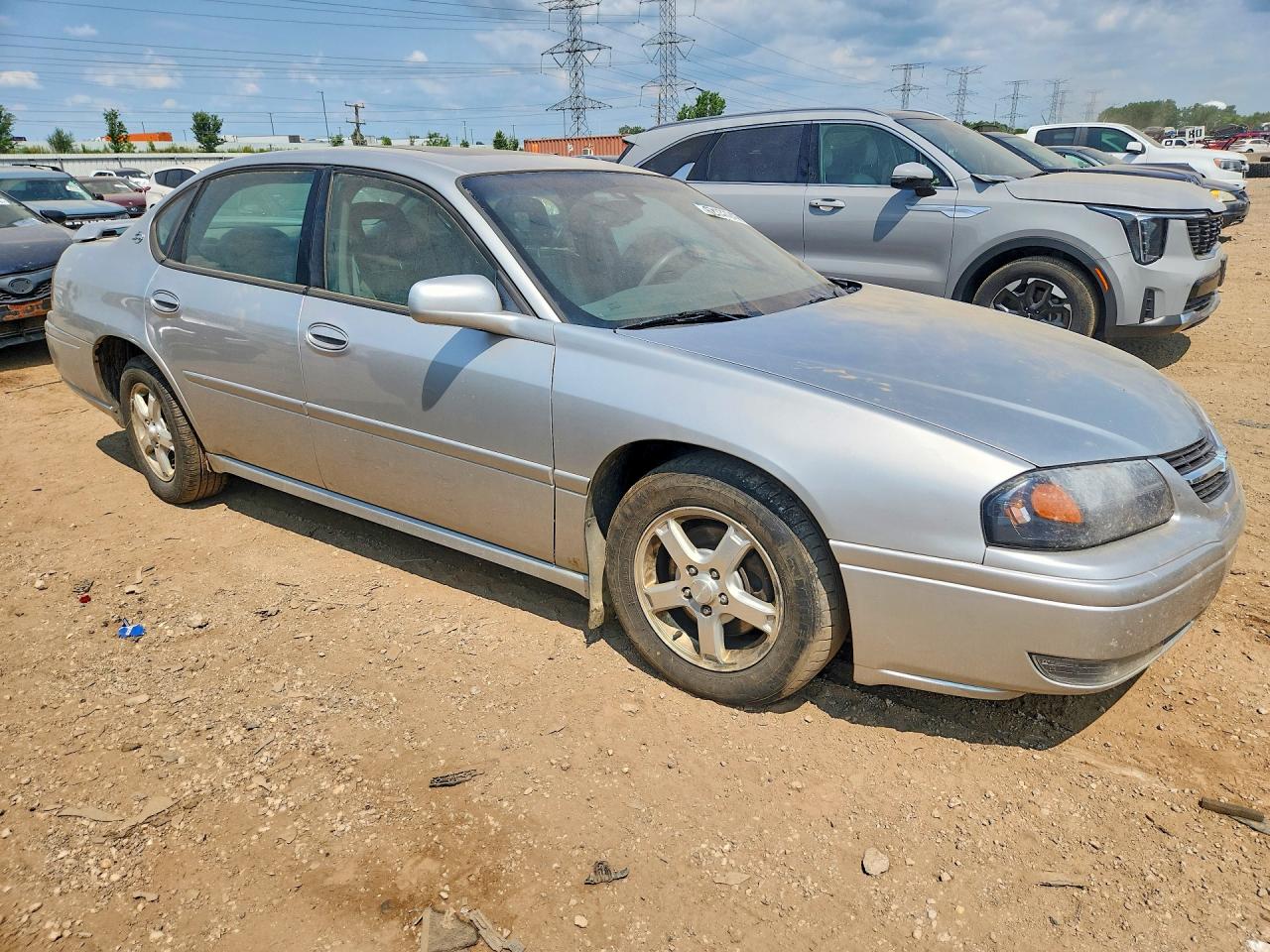 2005 Chevrolet Impala Ls Серебряный vin: 2G1WH52K859236996