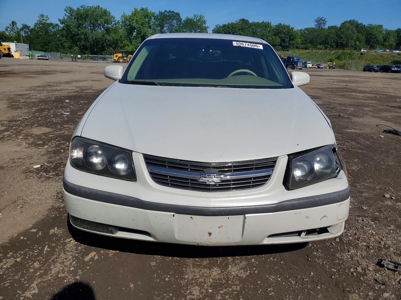 2003 Chevrolet Impala Ls White vin: 2G1WH52K939183352