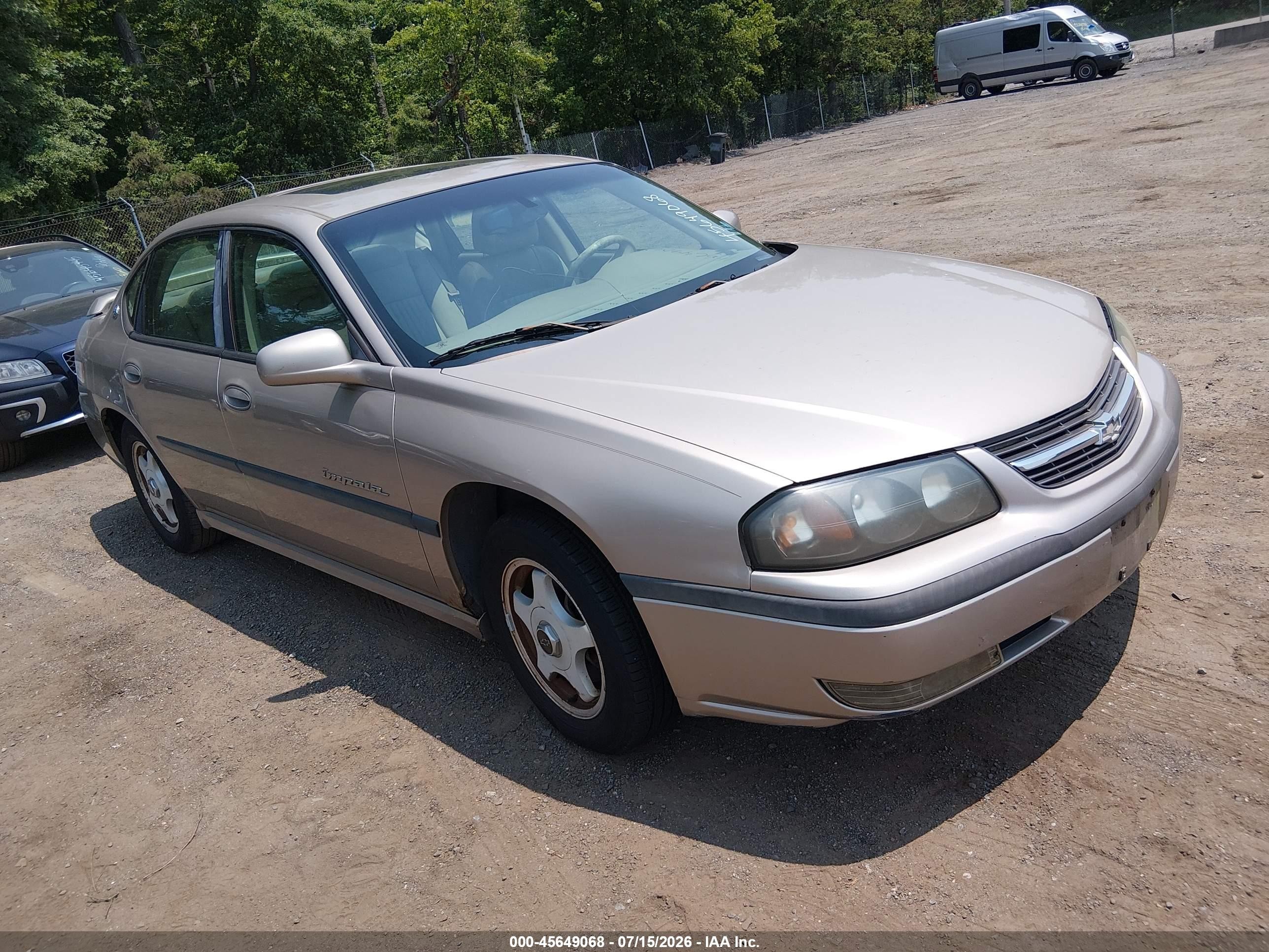 2003 Chevrolet Impala Ls Gold vin: 2G1WH52K939357808