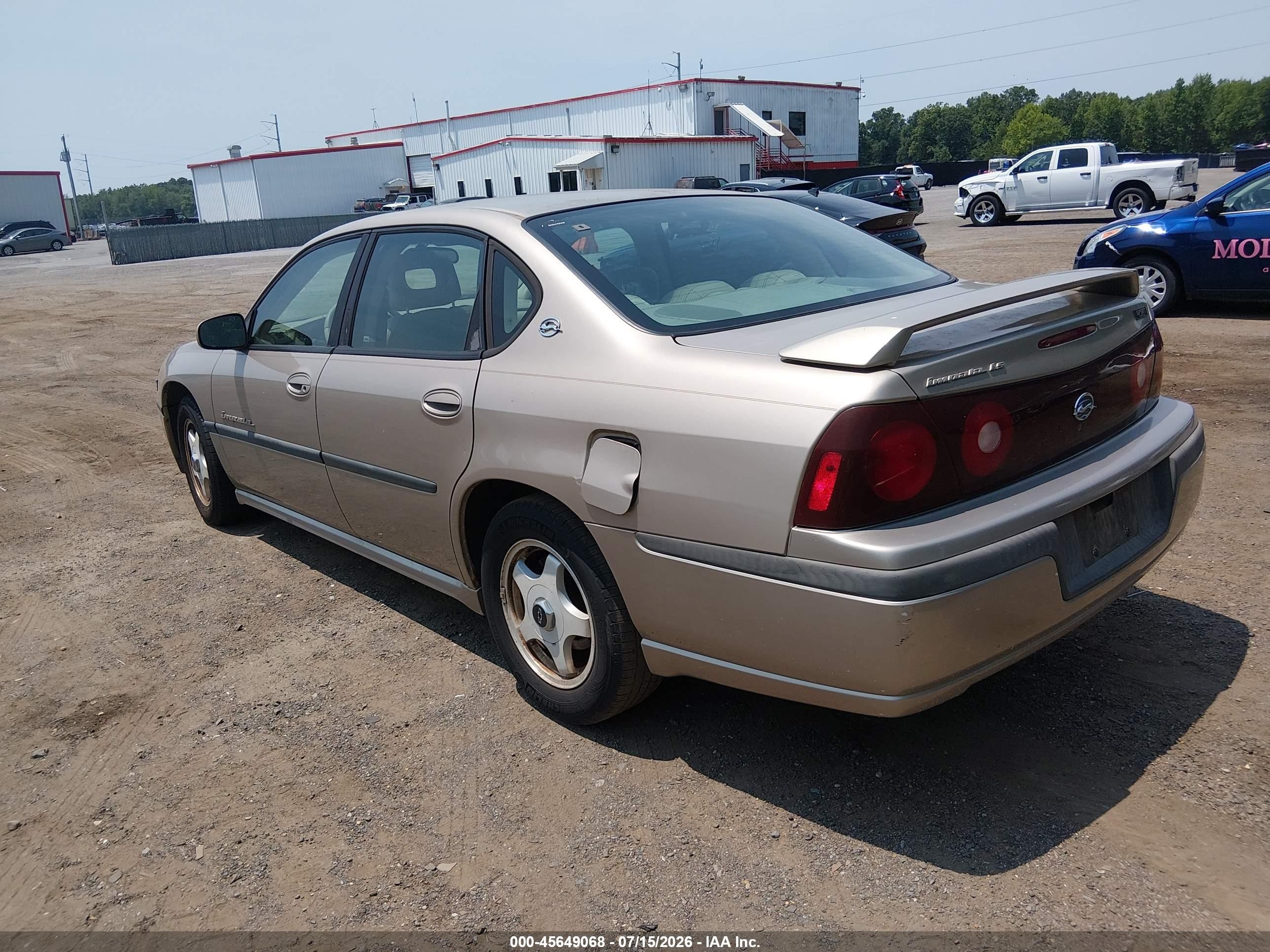2003 Chevrolet Impala Ls Gold vin: 2G1WH52K939357808