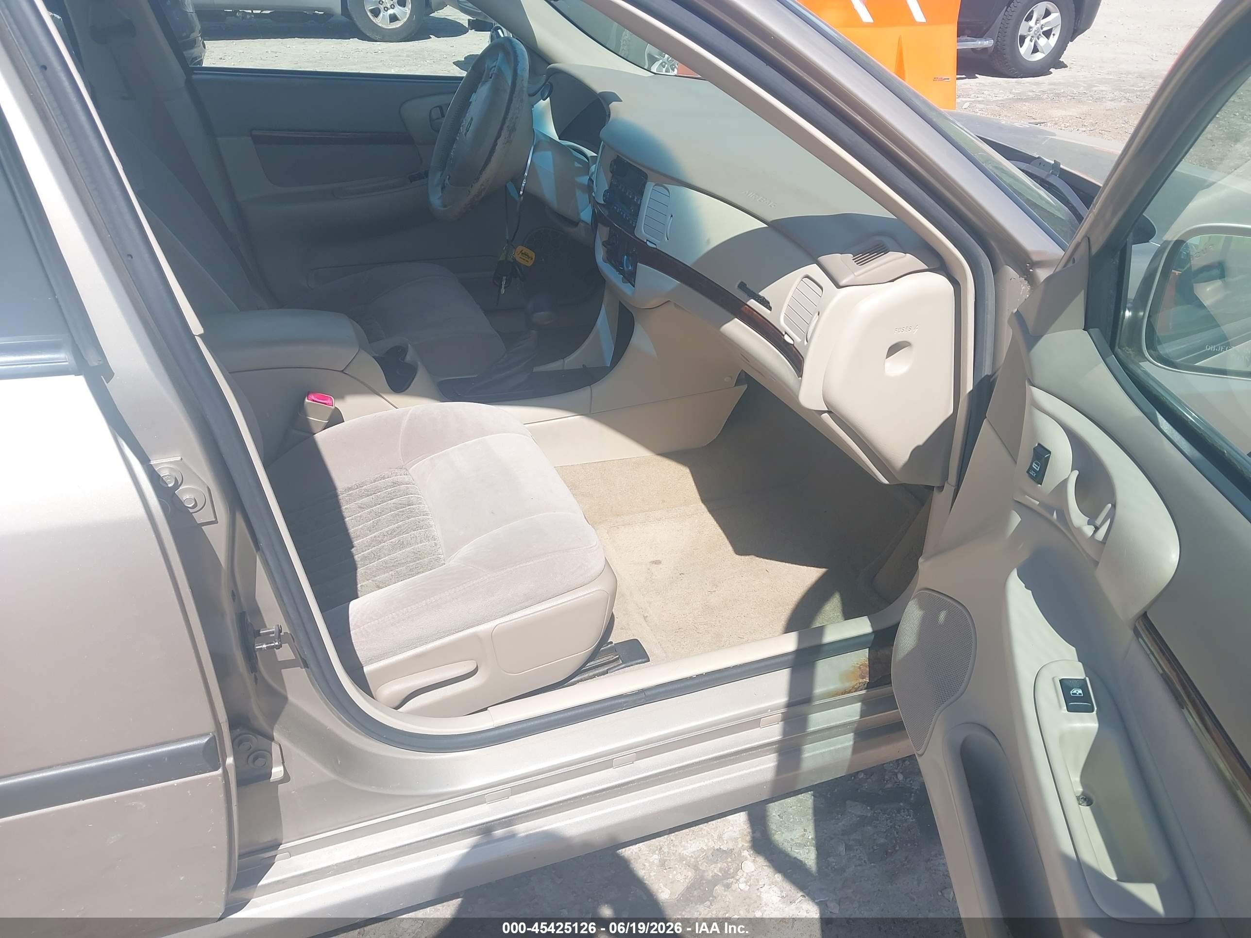 2003 Chevrolet Impala Ls Cream vin: 2G1WH52K939436119