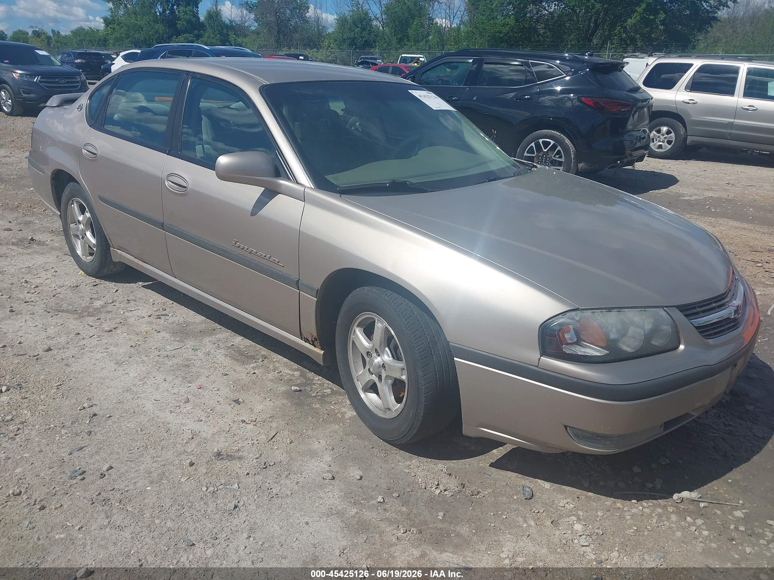 2003 Chevrolet Impala Ls Cream vin: 2G1WH52K939436119