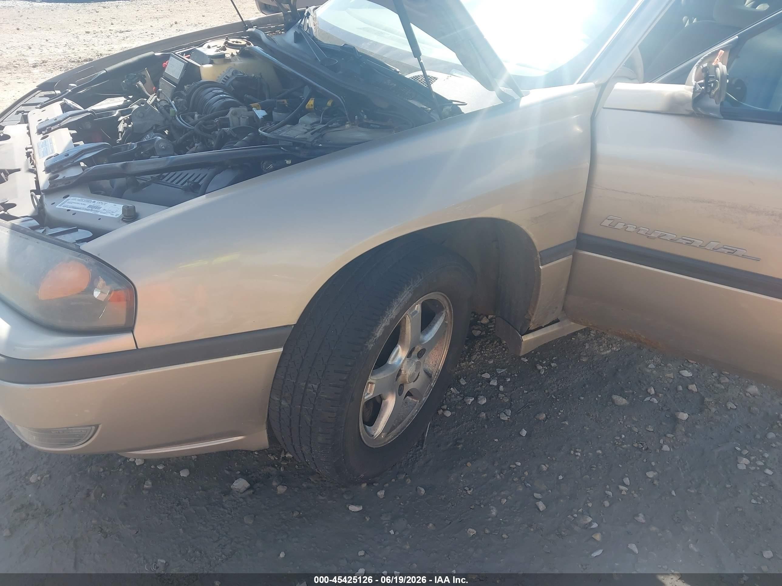 2003 Chevrolet Impala Ls Cream vin: 2G1WH52K939436119