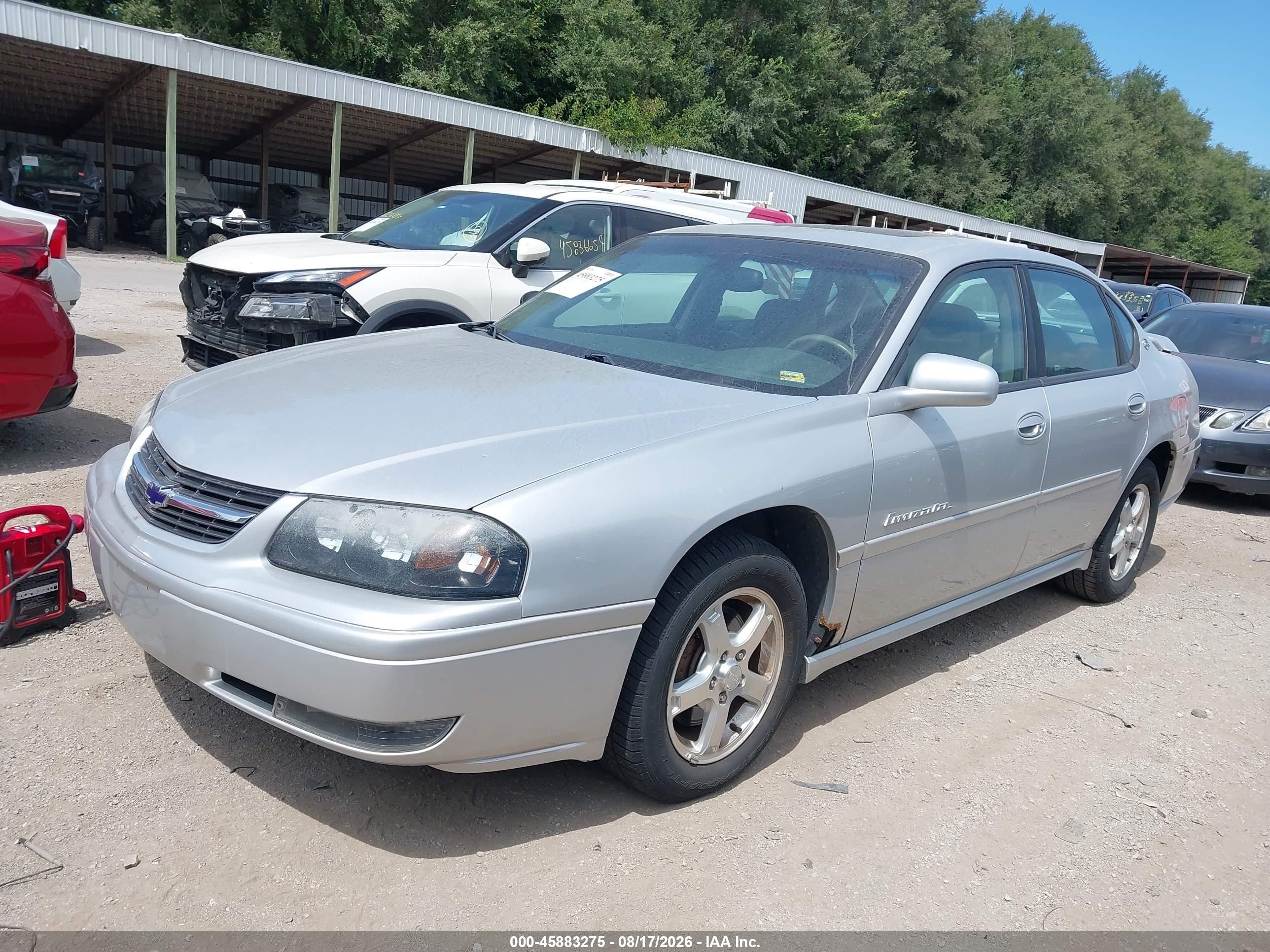 2004 Chevrolet Impala Ls Silver vin: 2G1WH52K949231885