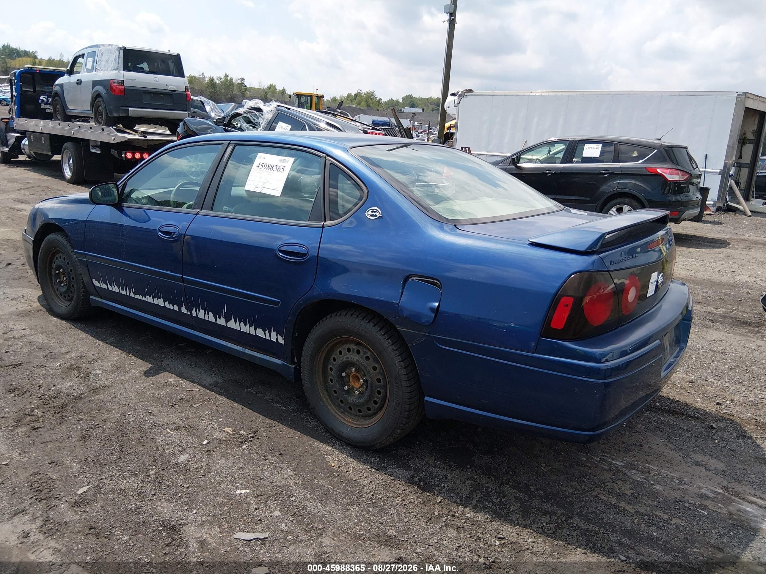 2005 Chevrolet Impala Ls Blue vin: 2G1WH52K959137264