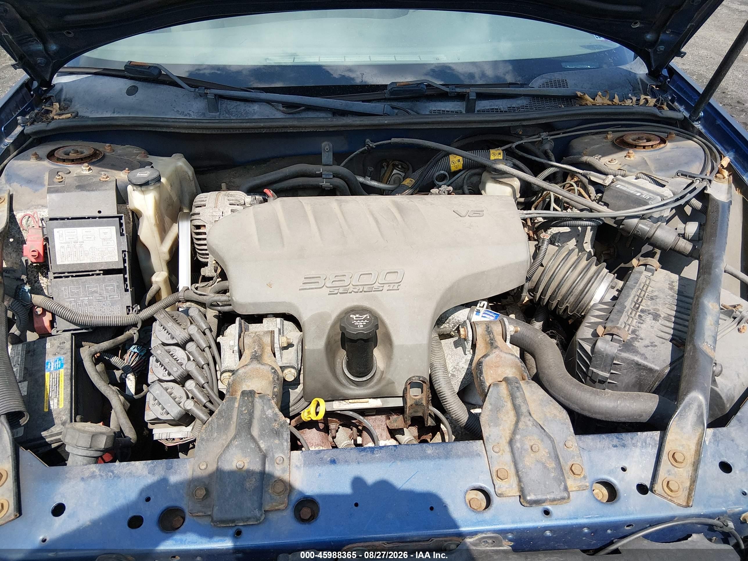 2005 Chevrolet Impala Ls Blue vin: 2G1WH52K959137264
