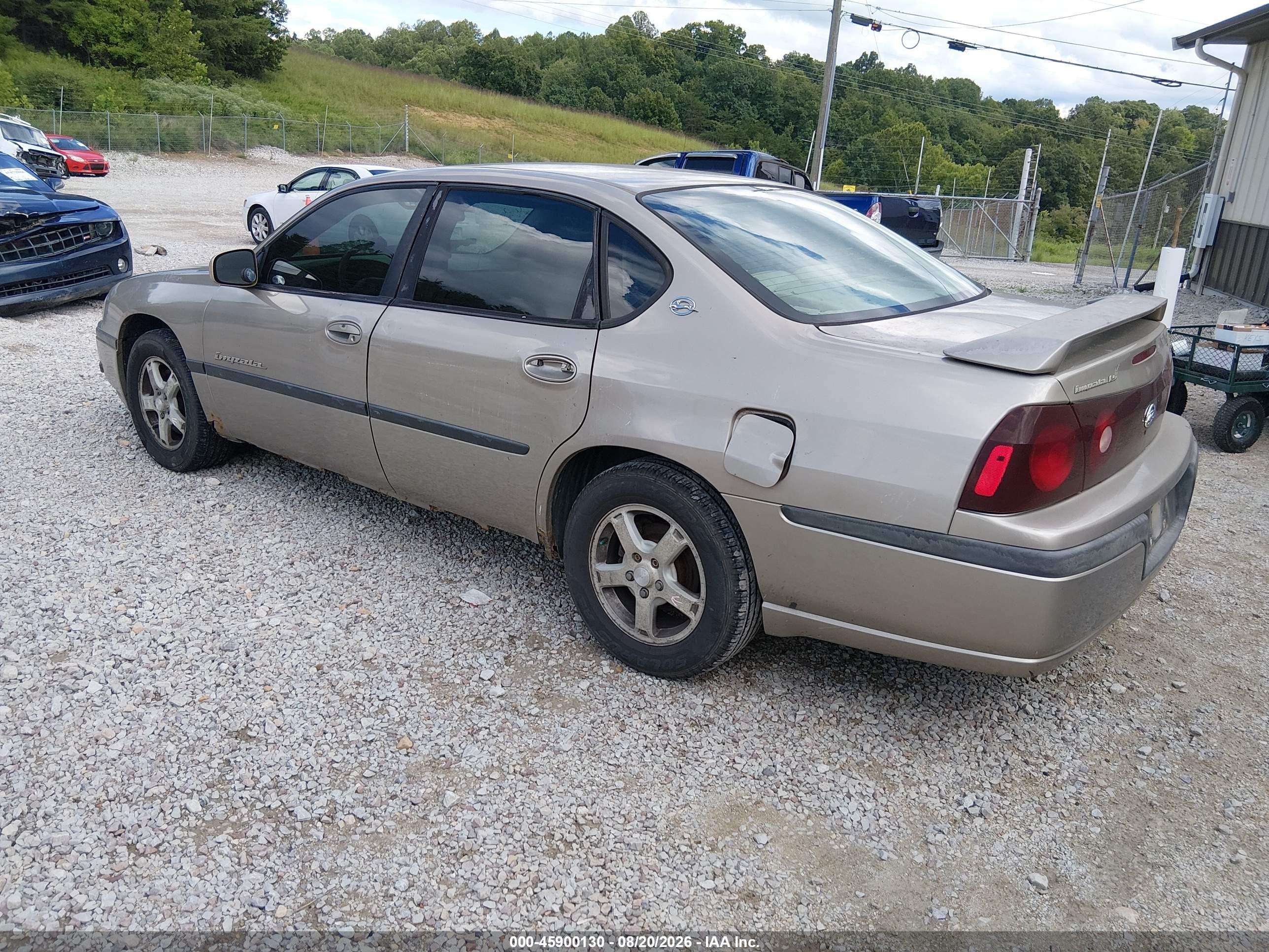 2003 Chevrolet Impala Ls Gold vin: 2G1WH52KX39211112