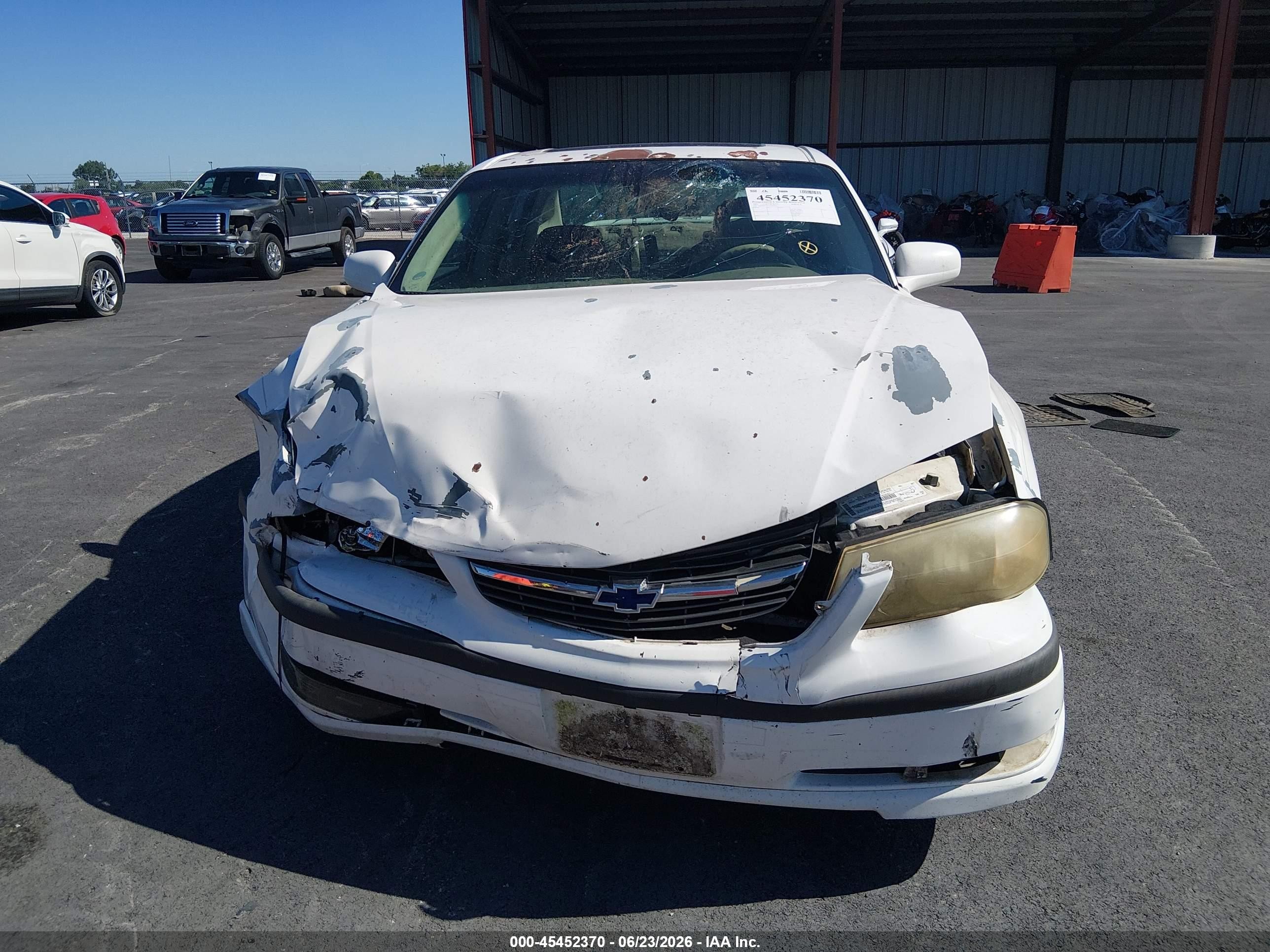2003 Chevrolet Impala Ls White vin: 2G1WH52KX39400973