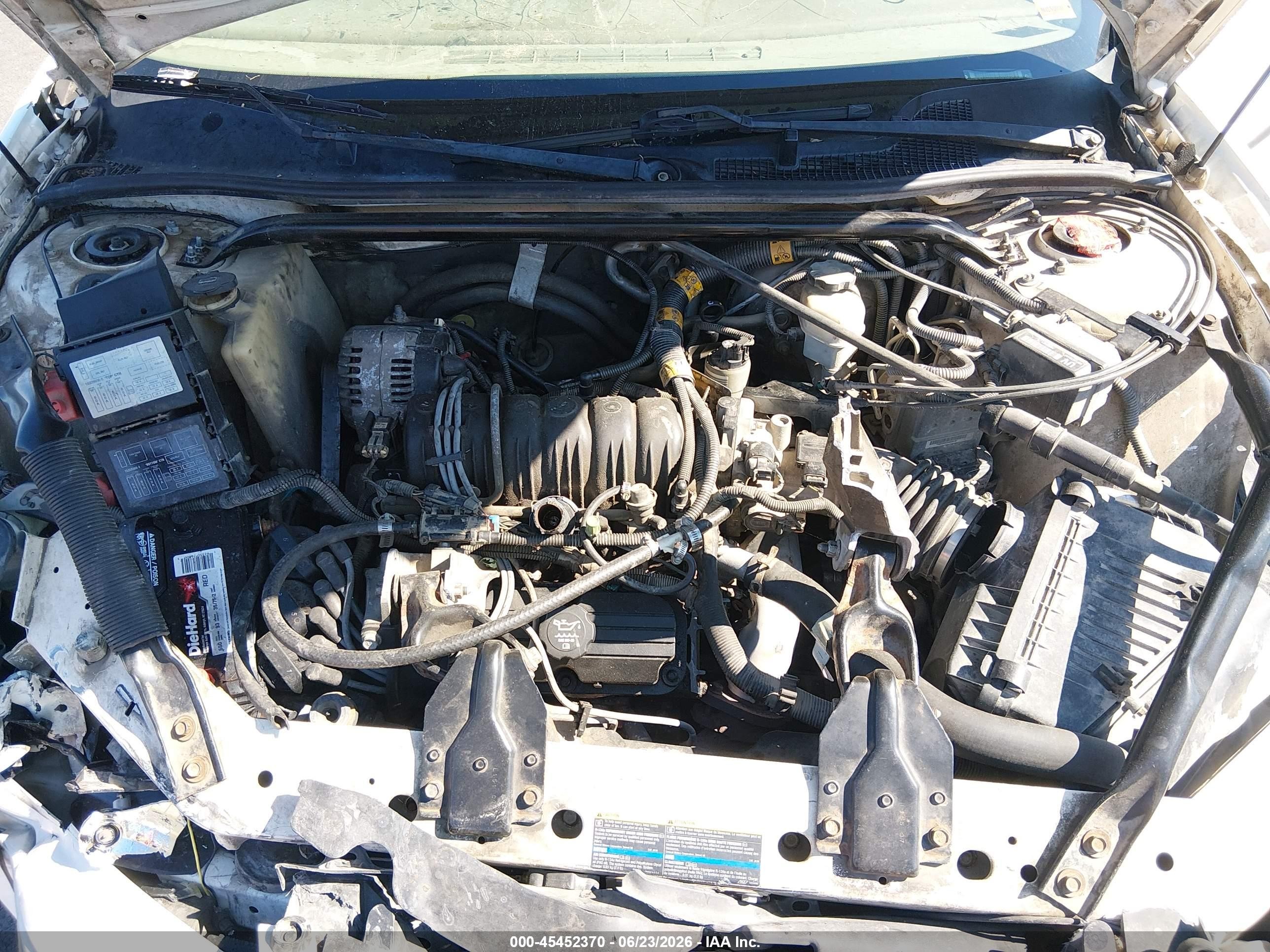 2003 Chevrolet Impala Ls White vin: 2G1WH52KX39400973