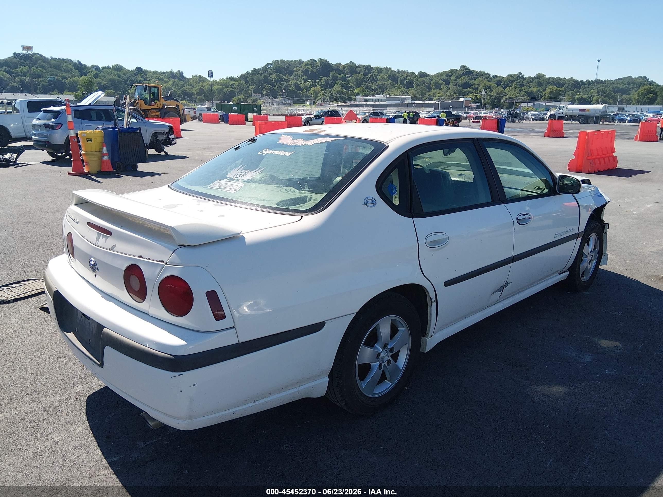 2003 Chevrolet Impala Ls White vin: 2G1WH52KX39400973