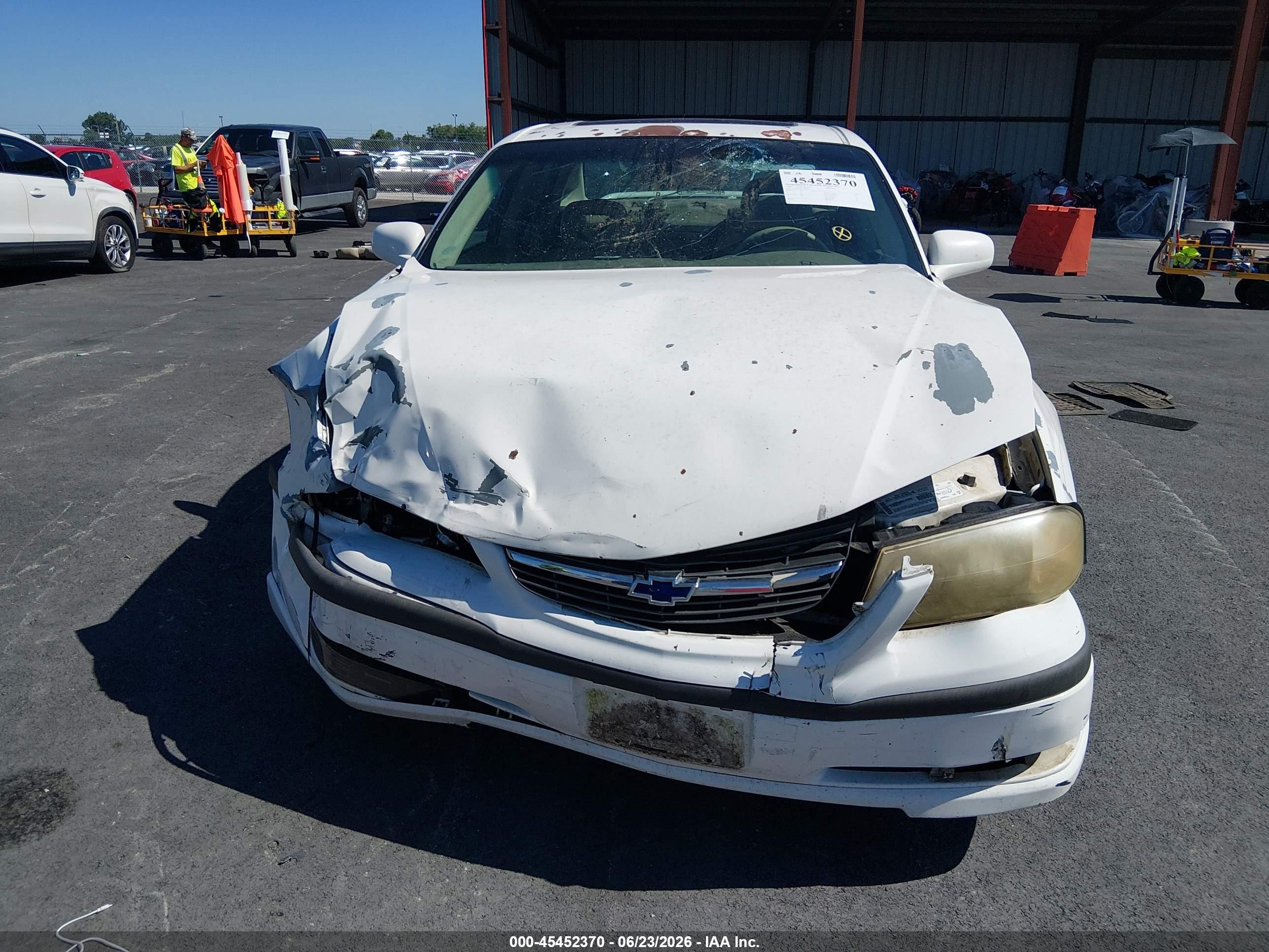 2003 Chevrolet Impala Ls White vin: 2G1WH52KX39400973