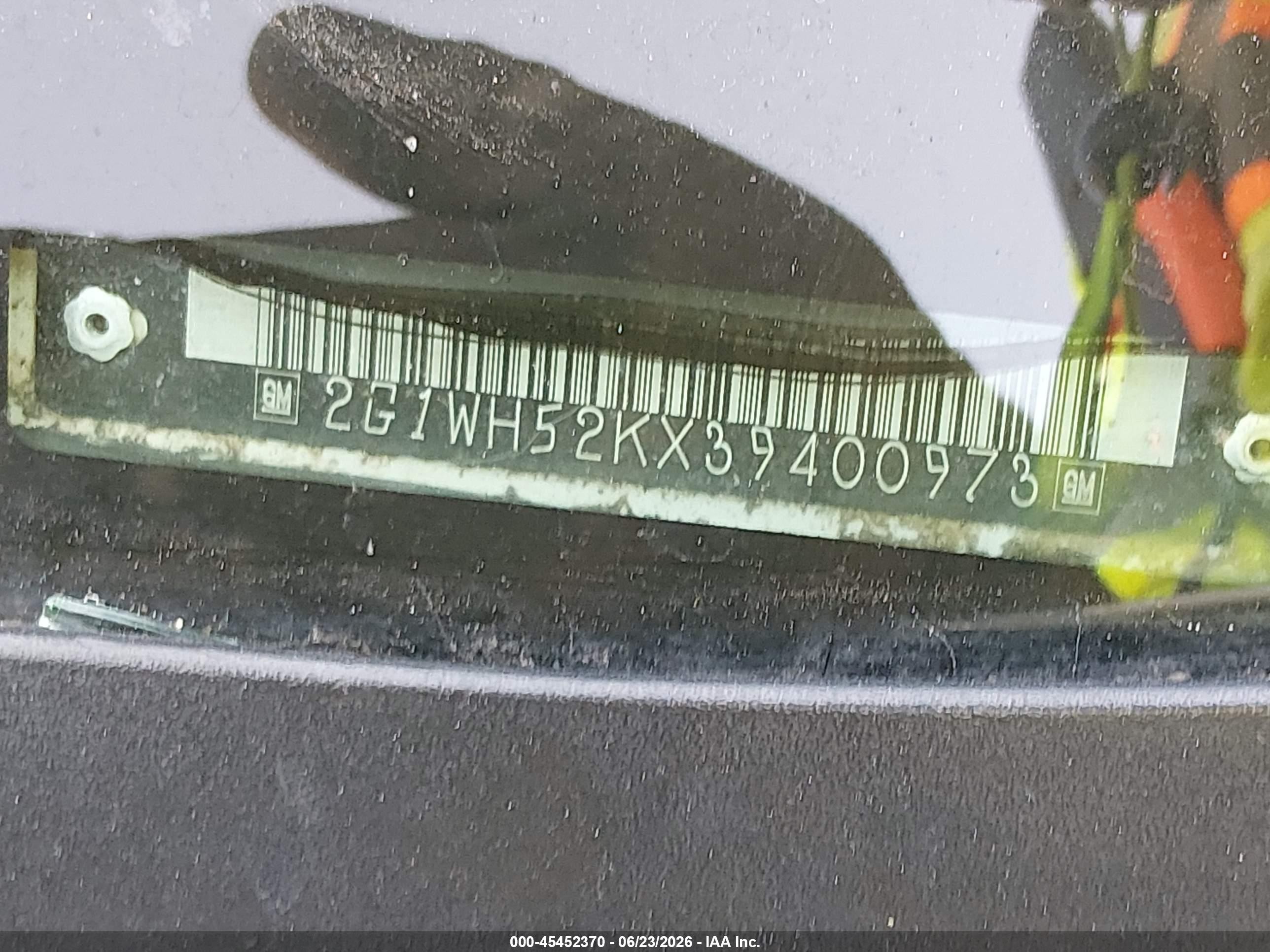 2003 Chevrolet Impala Ls White vin: 2G1WH52KX39400973