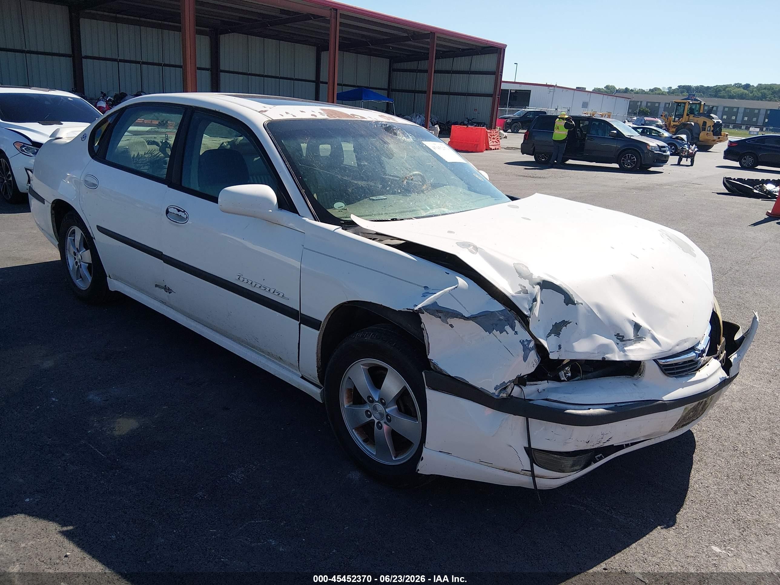 2003 Chevrolet Impala Ls White vin: 2G1WH52KX39400973