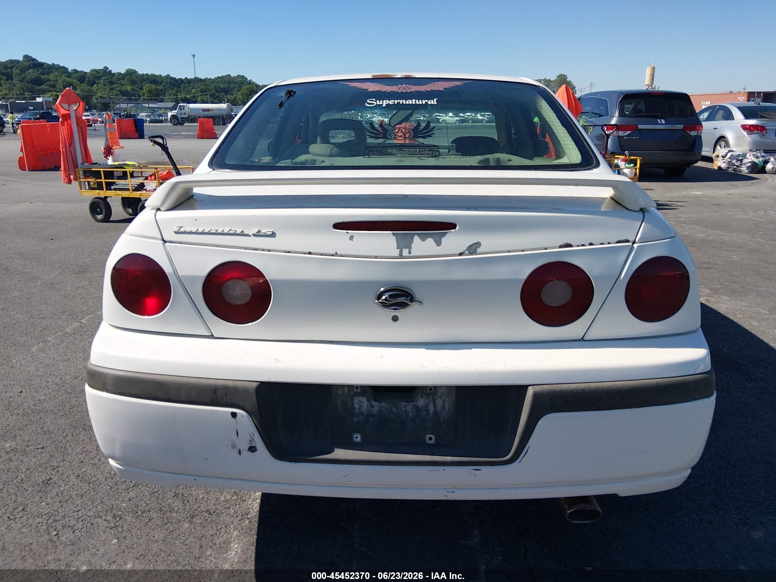 2003 Chevrolet Impala Ls White vin: 2G1WH52KX39400973