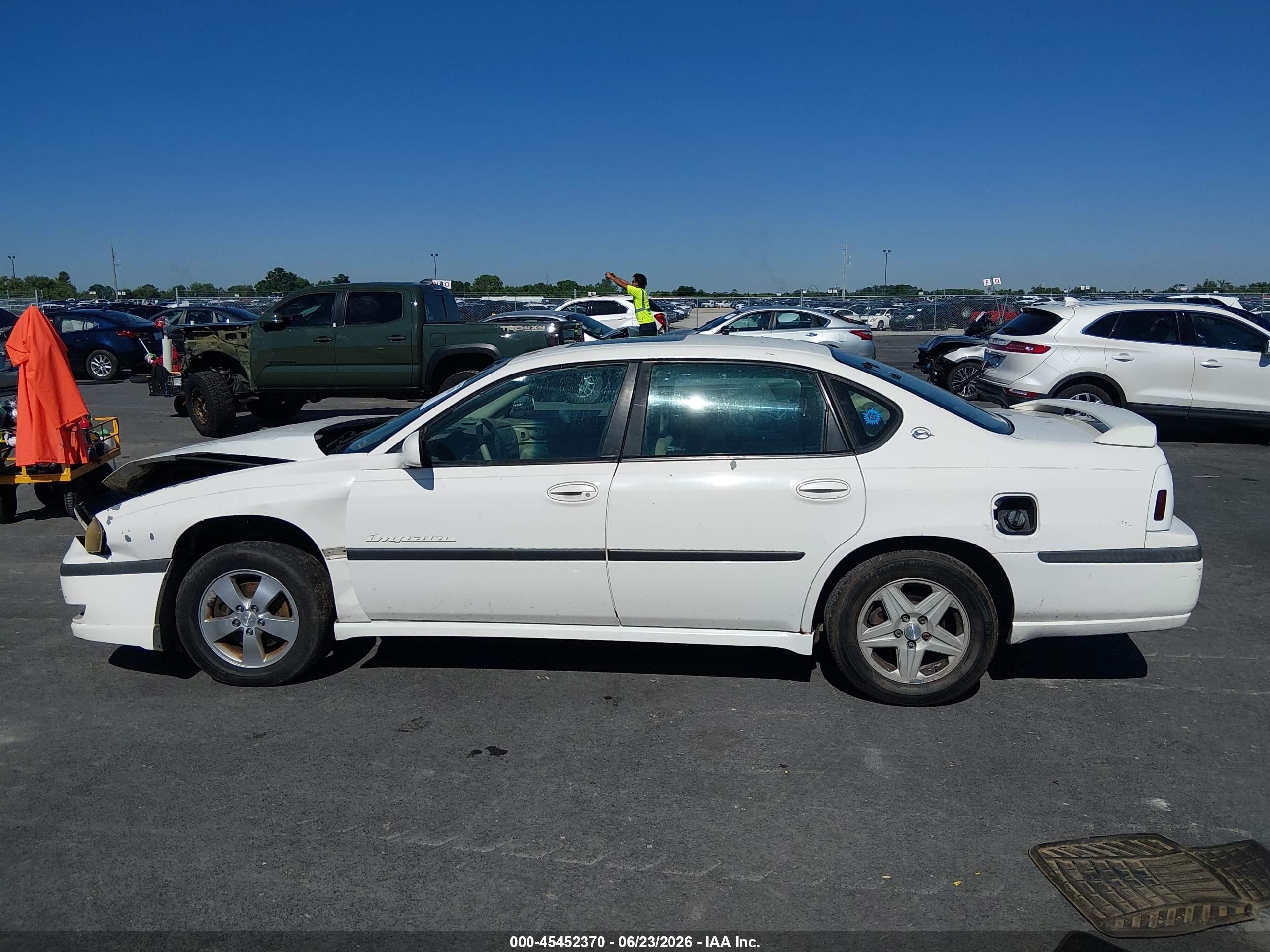 2003 Chevrolet Impala Ls White vin: 2G1WH52KX39400973