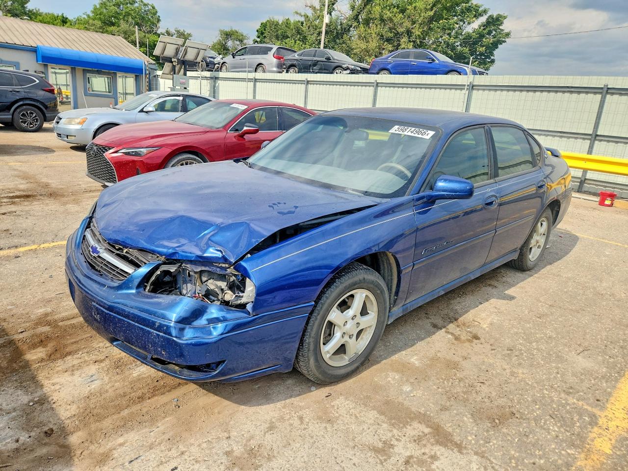 2004 Chevrolet Impala Ls Blue vin: 2G1WH52KX49271103