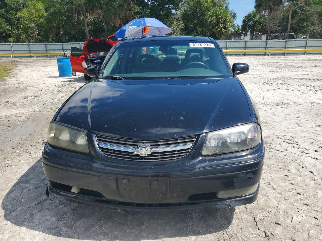 2005 Chevrolet Impala Ls Black vin: 2G1WH52KX59234991