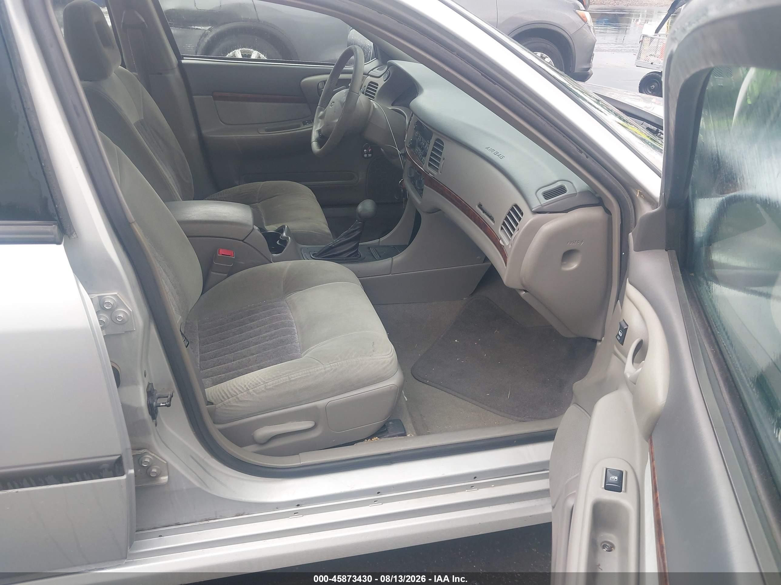 2001 Chevrolet Impala Ls Silver vin: 2G1WH55K019112565