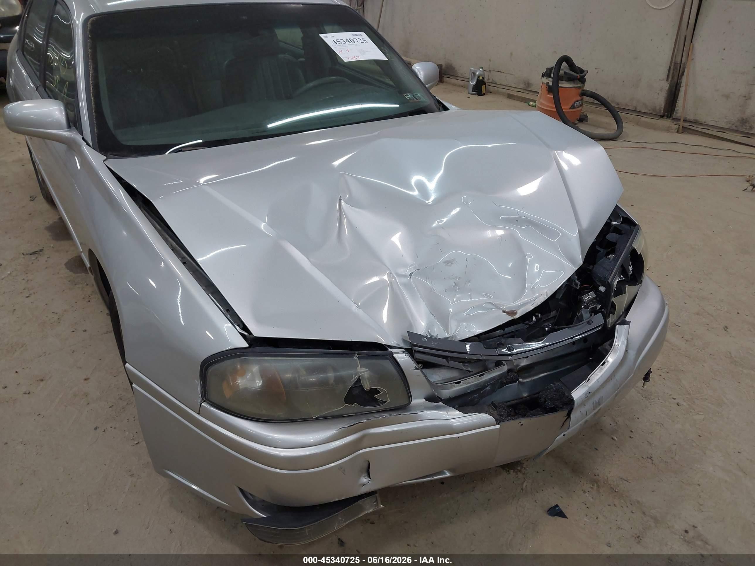 2005 Chevrolet Impala Ls Silver vin: 2G1WH55K059200196