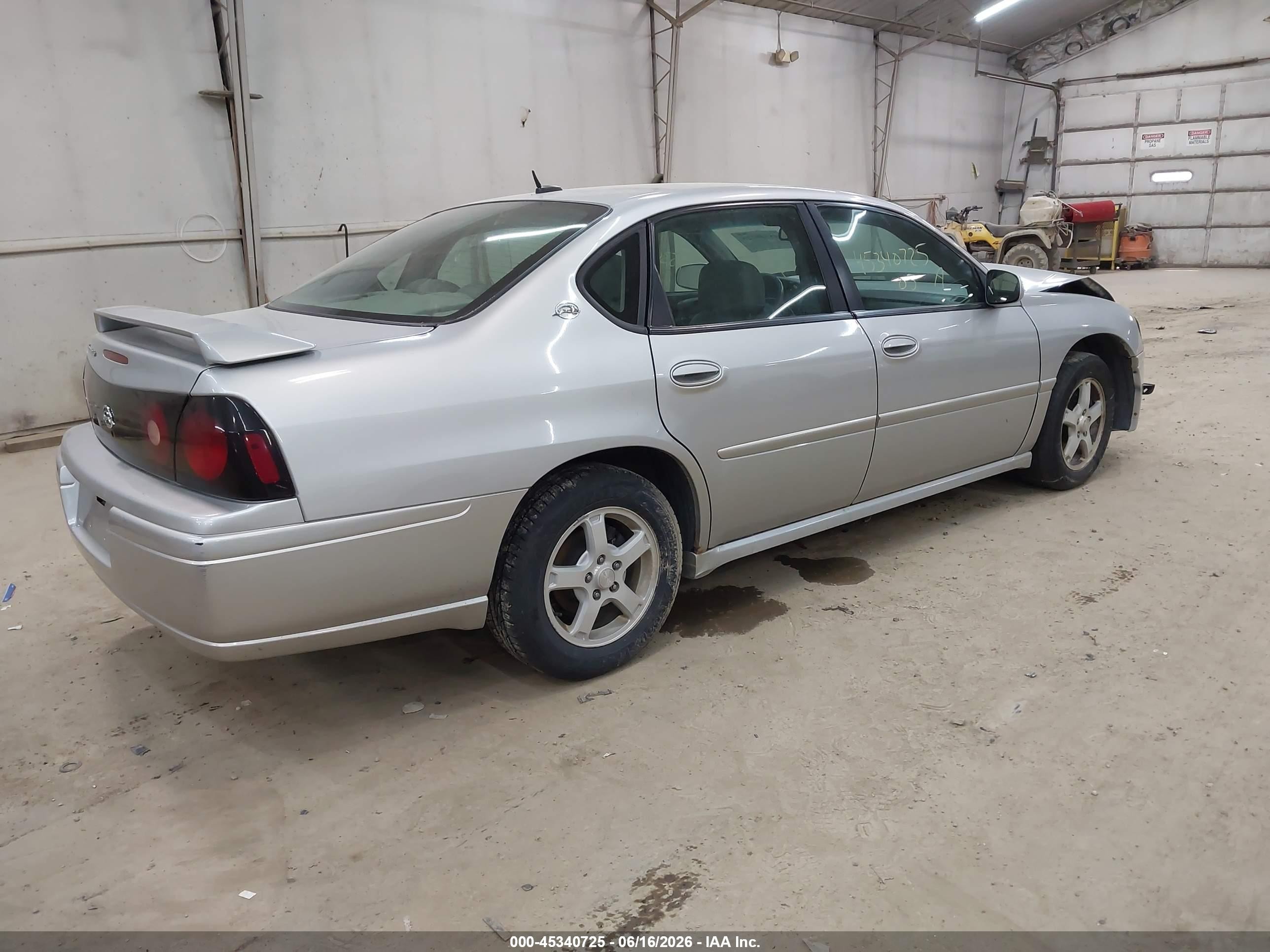 2005 Chevrolet Impala Ls Silver vin: 2G1WH55K059200196