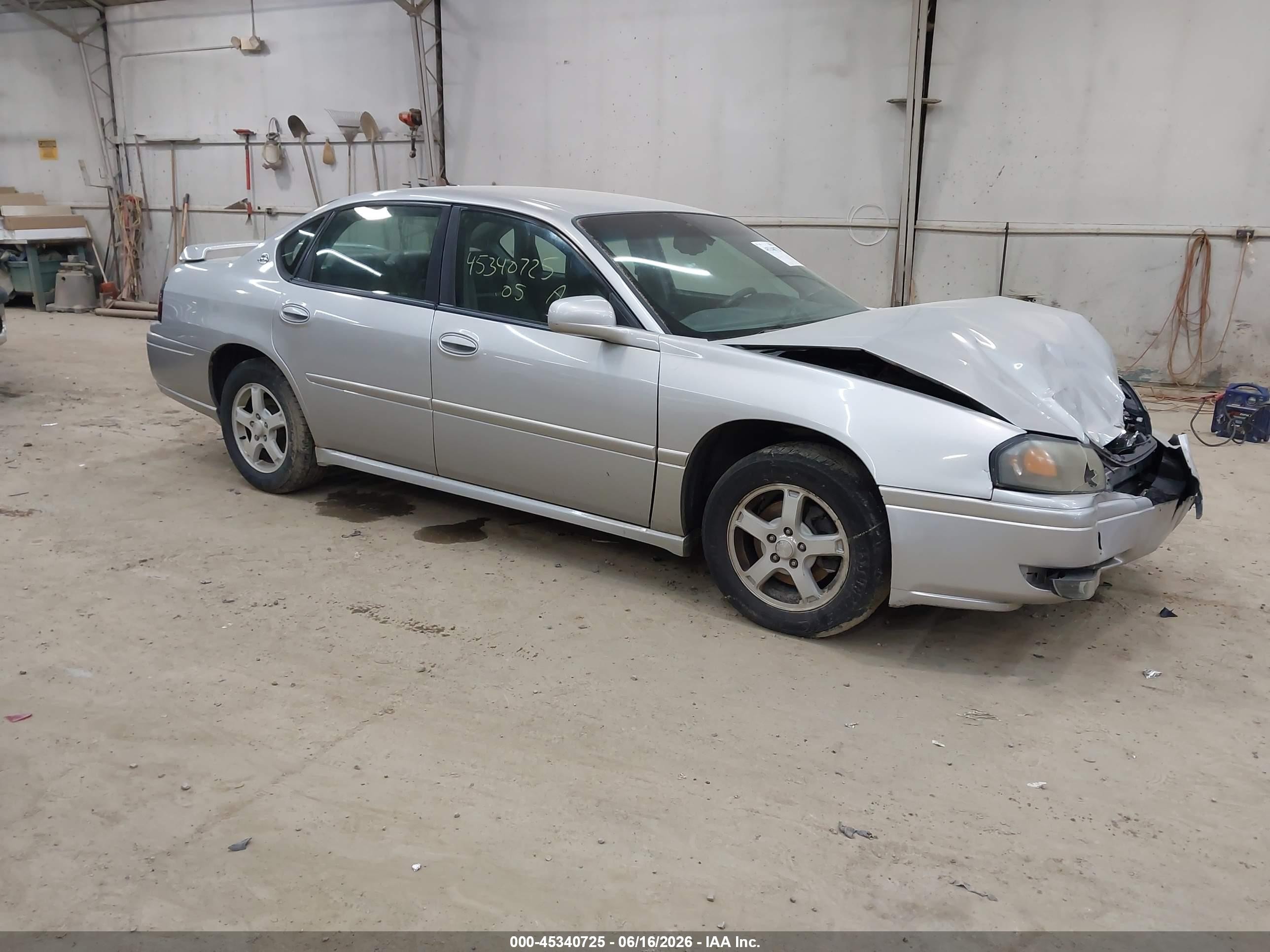 2005 Chevrolet Impala Ls Silver vin: 2G1WH55K059200196