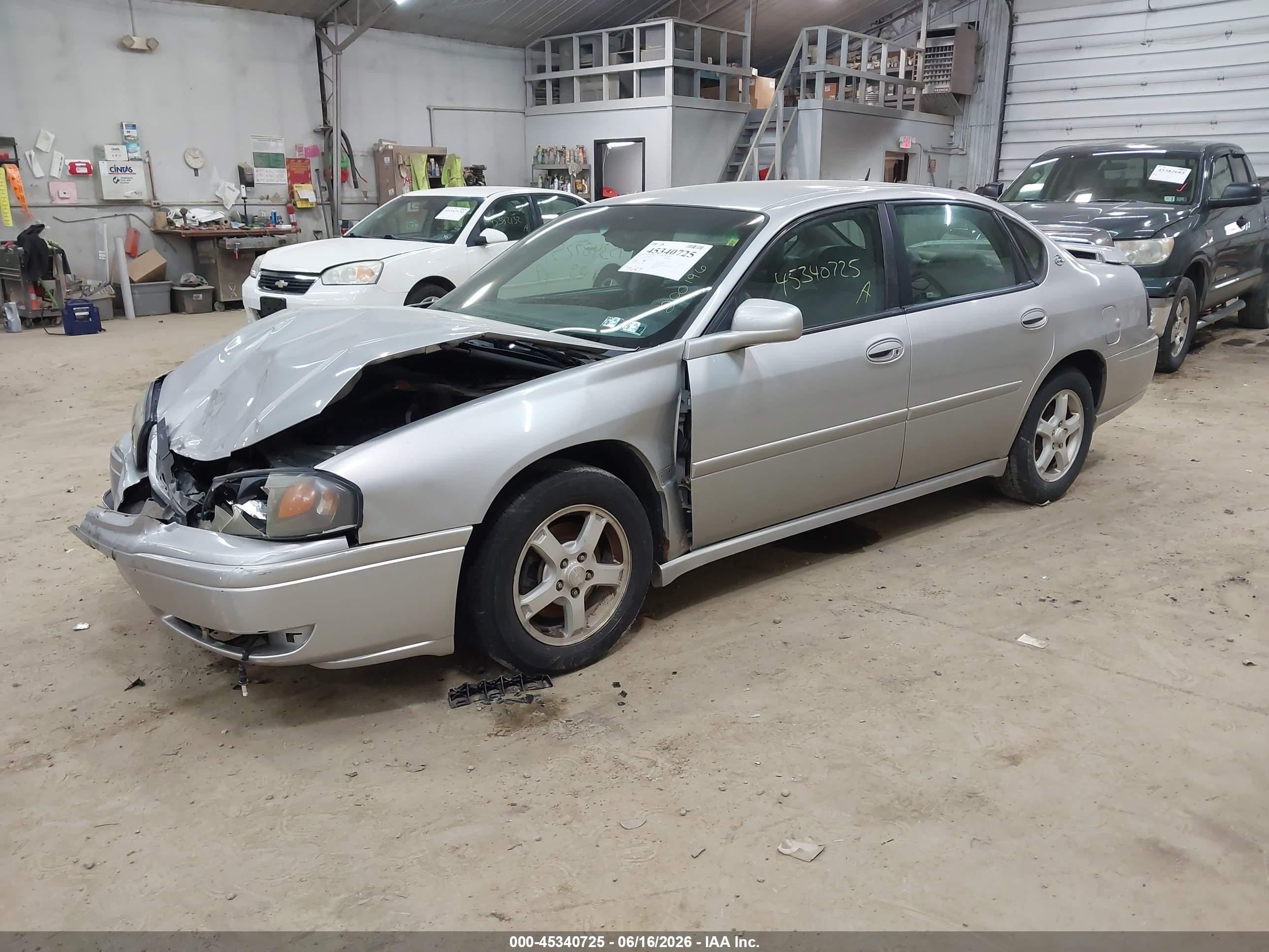 2005 Chevrolet Impala Ls Silver vin: 2G1WH55K059200196