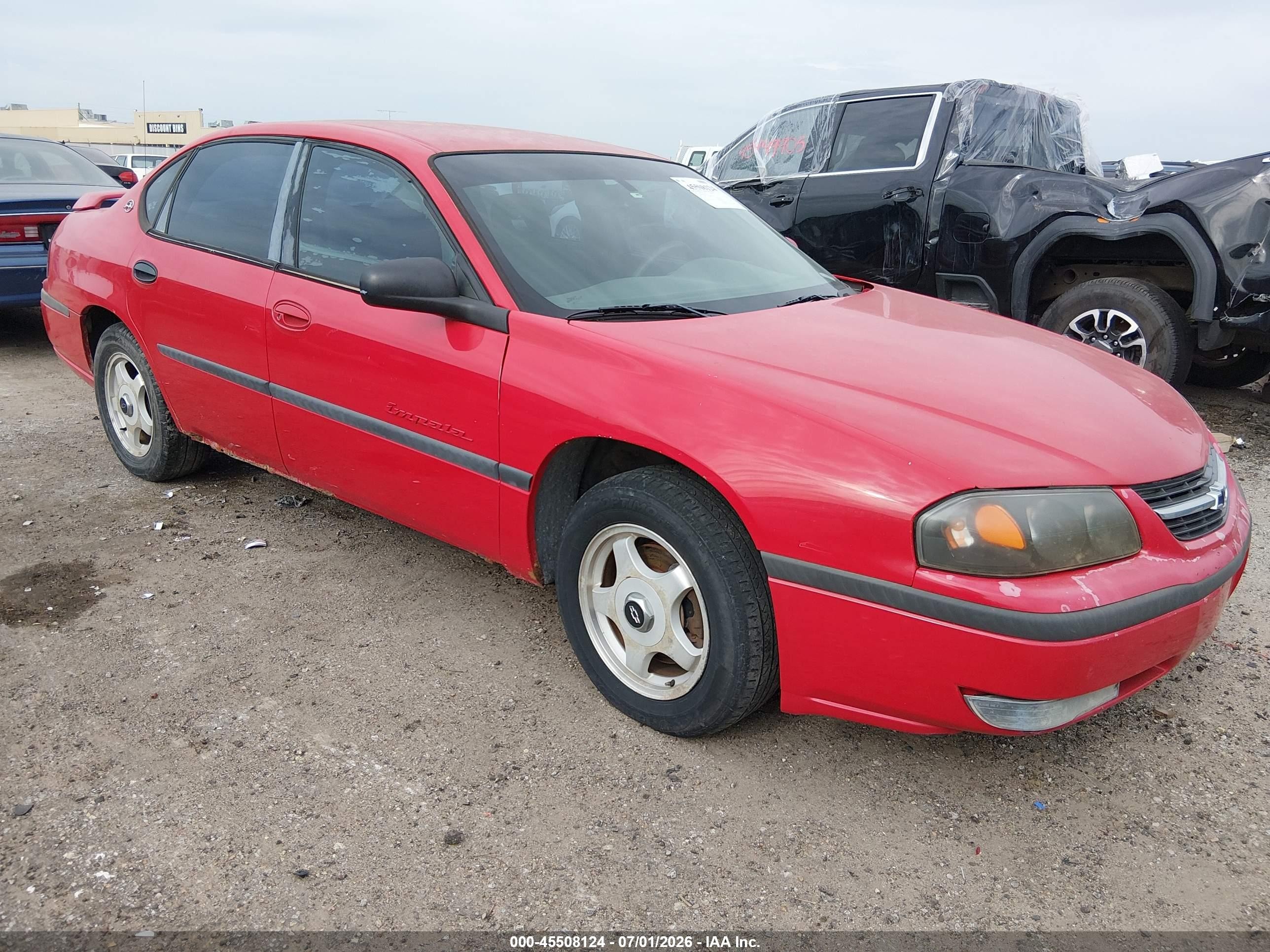 2002 Chevrolet Impala Ls Red vin: 2G1WH55K129137010