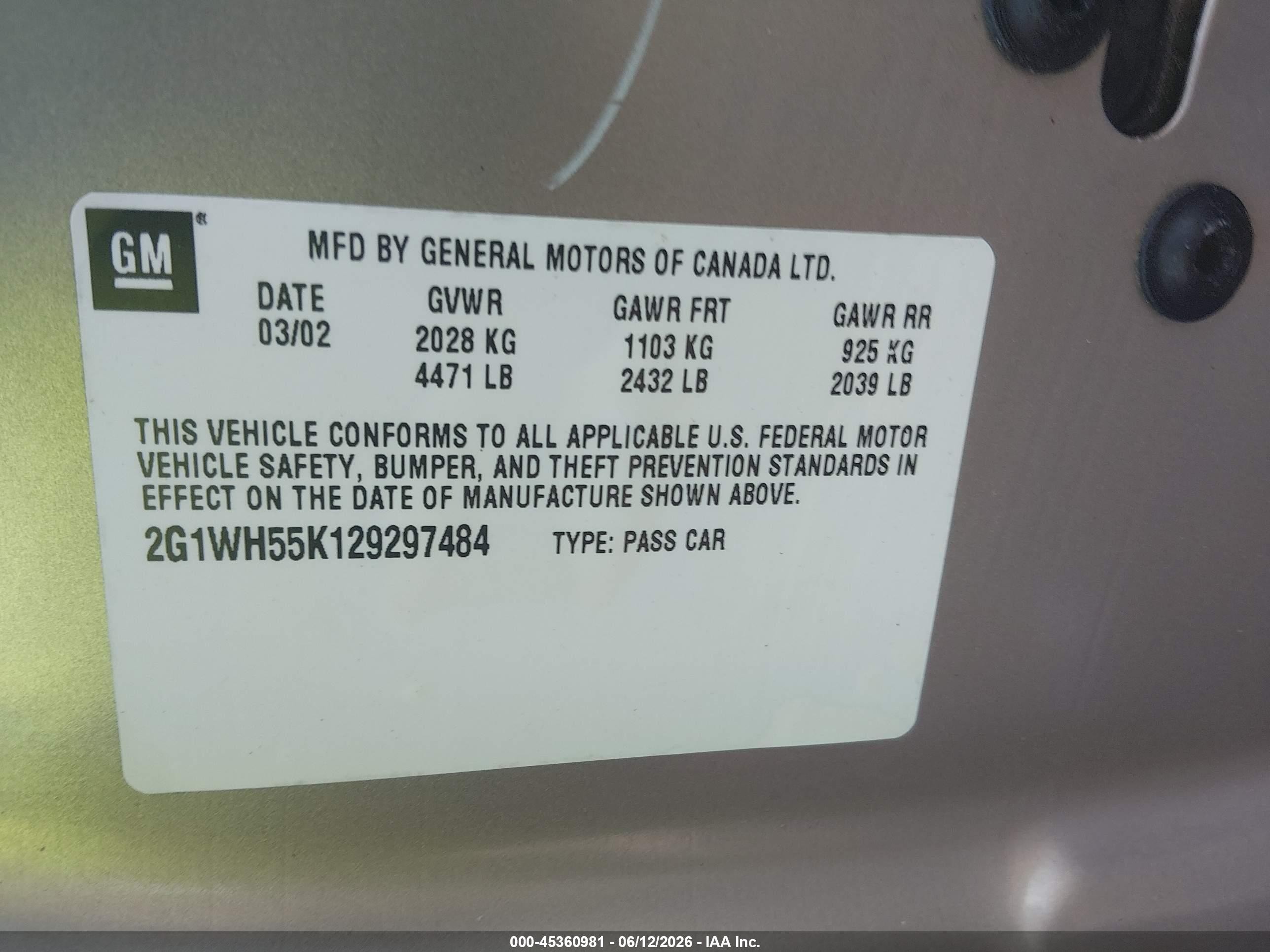 2002 Chevrolet Impala Ls Серебряный vin: 2G1WH55K129297484