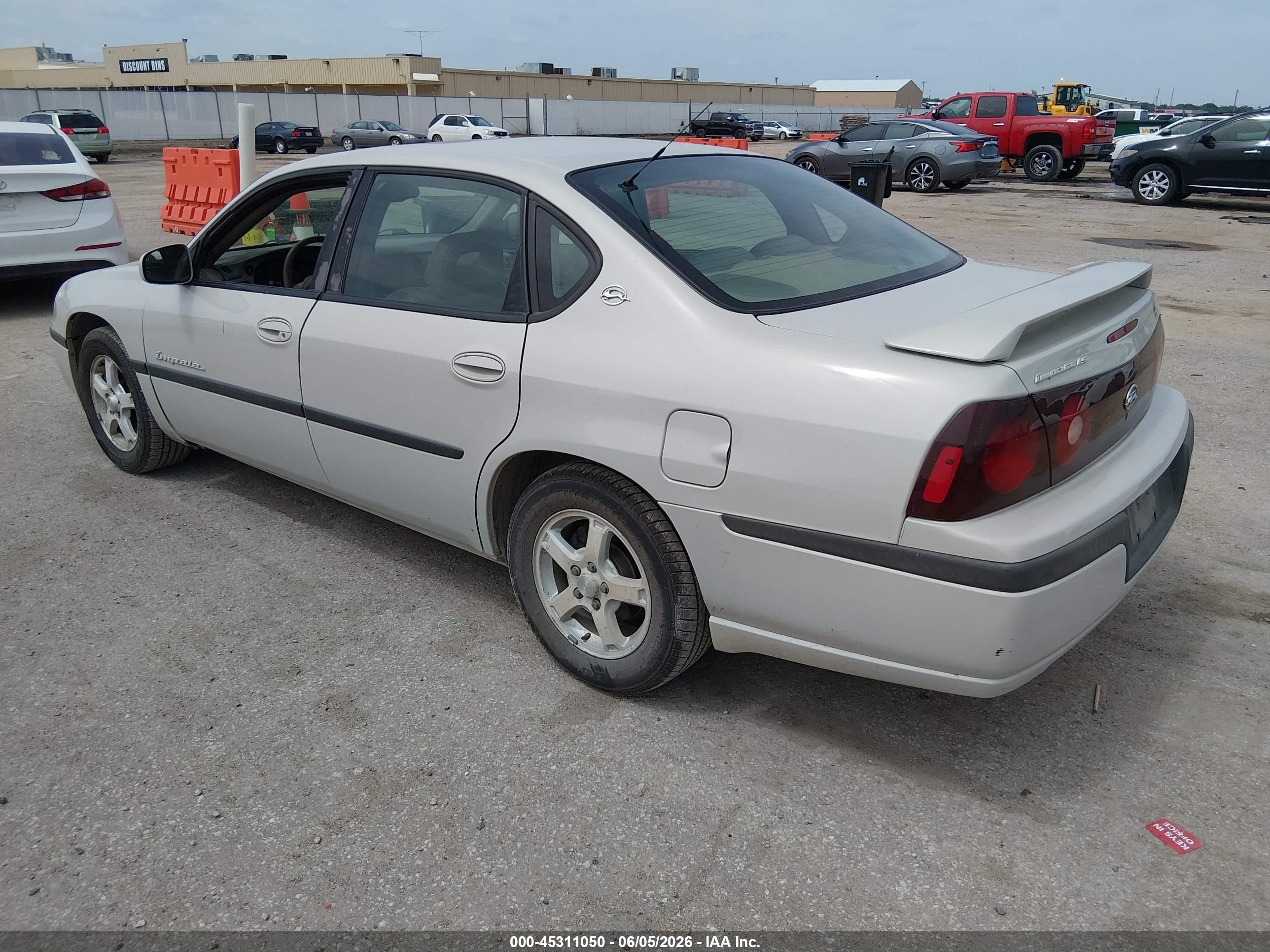 2003 Chevrolet Impala Ls Бежевый vin: 2G1WH55K139369835