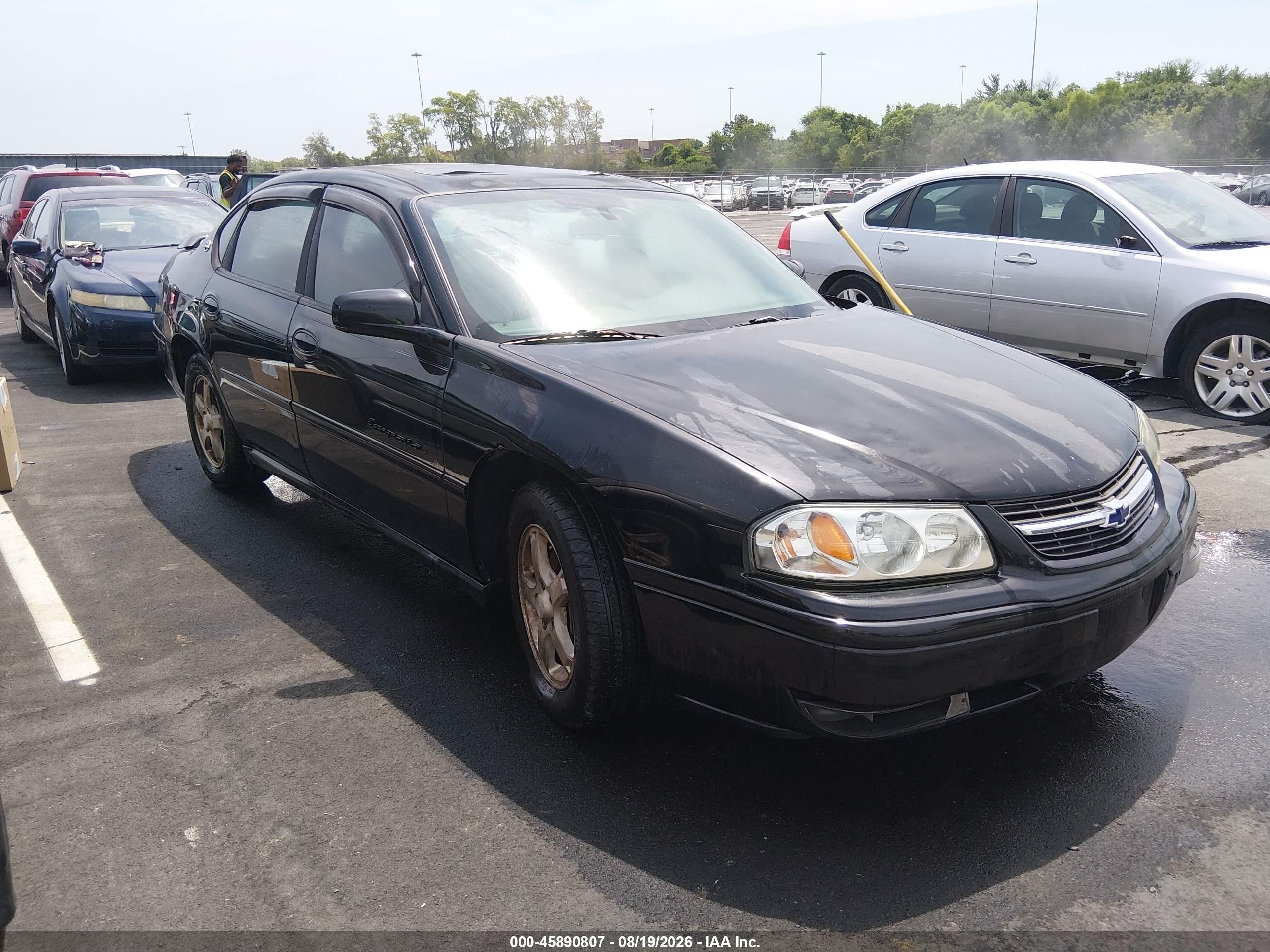 2004 Chevrolet Impala Ls Black vin: 2G1WH55K149130965