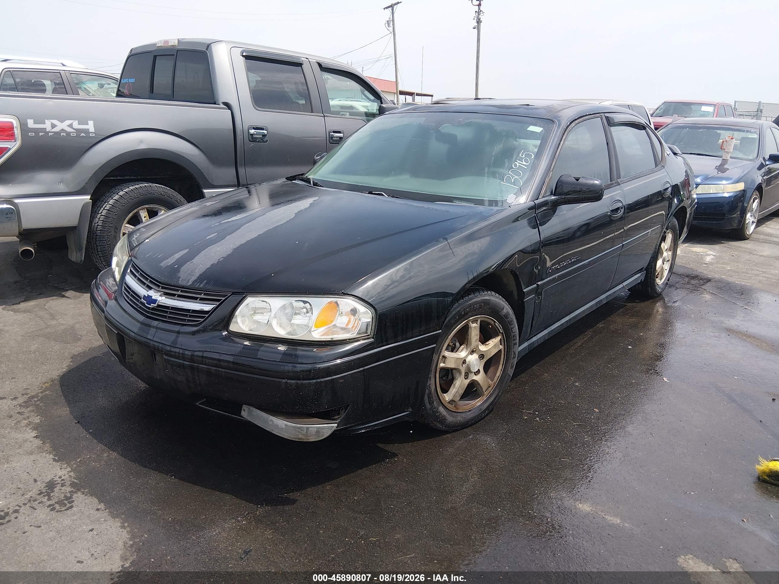 2004 Chevrolet Impala Ls Черный vin: 2G1WH55K149130965